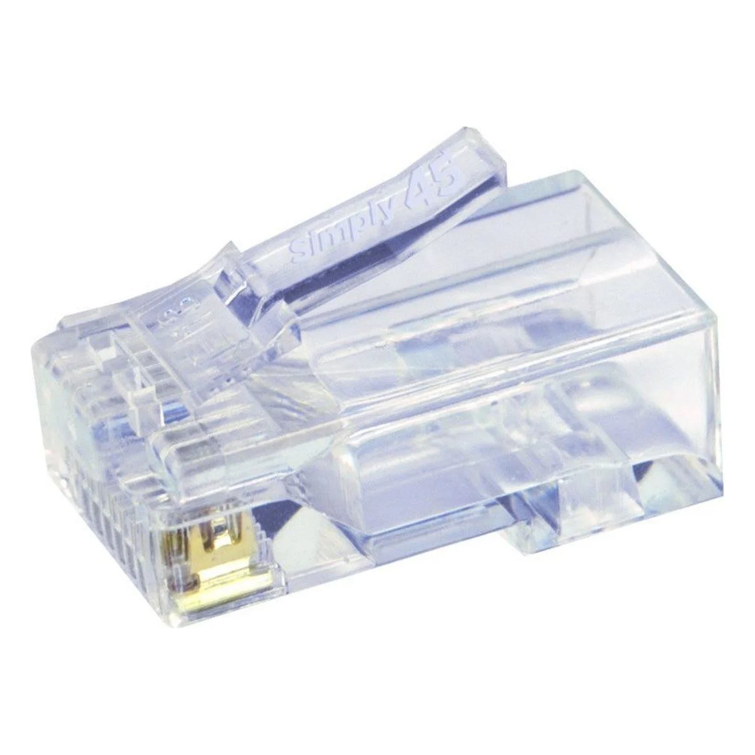 Cat5 Unshielded Pass-Through RJ45 Modular Plugs (Jar of 100) — product view 5