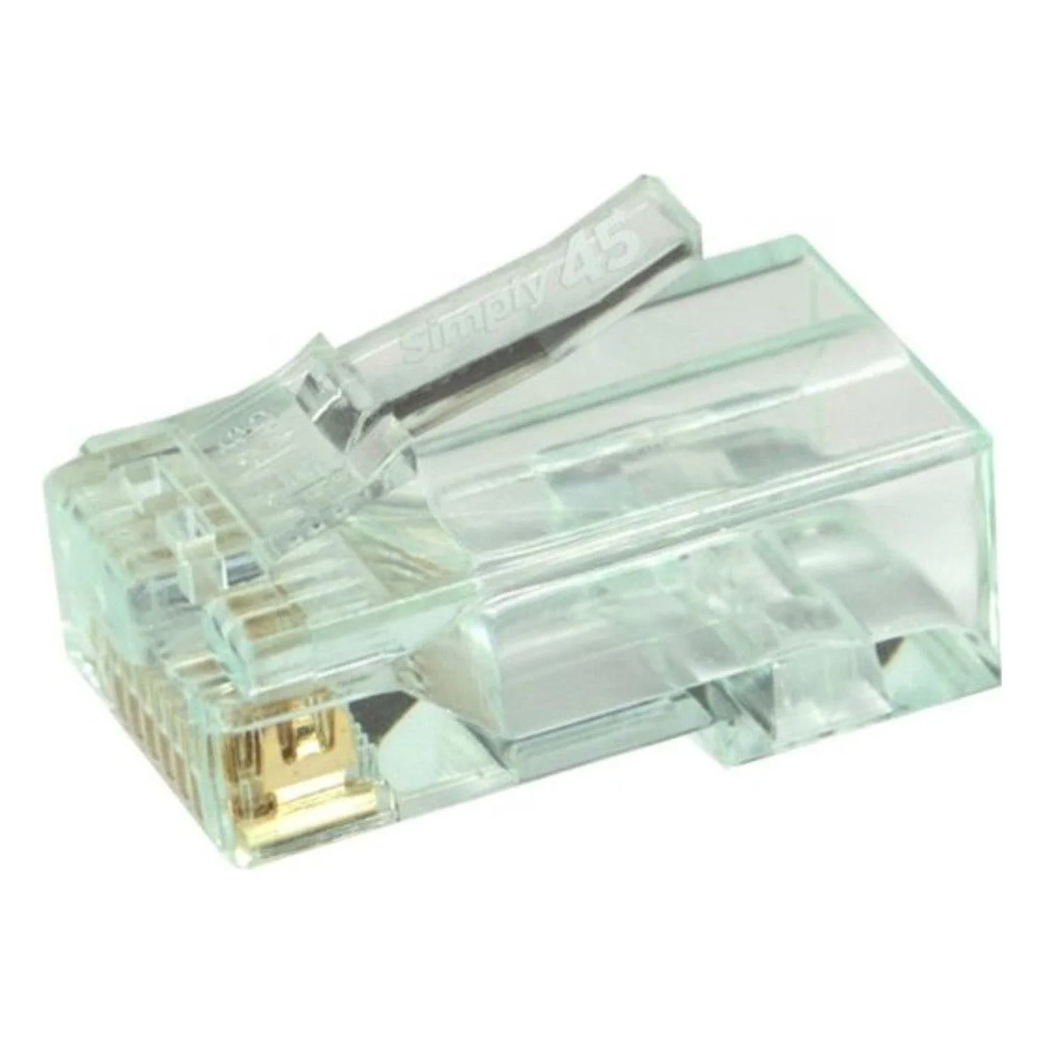 Cat6 Unshielded Pass-Through RJ45 Modular Plugs (Jar of 100) — product view 2