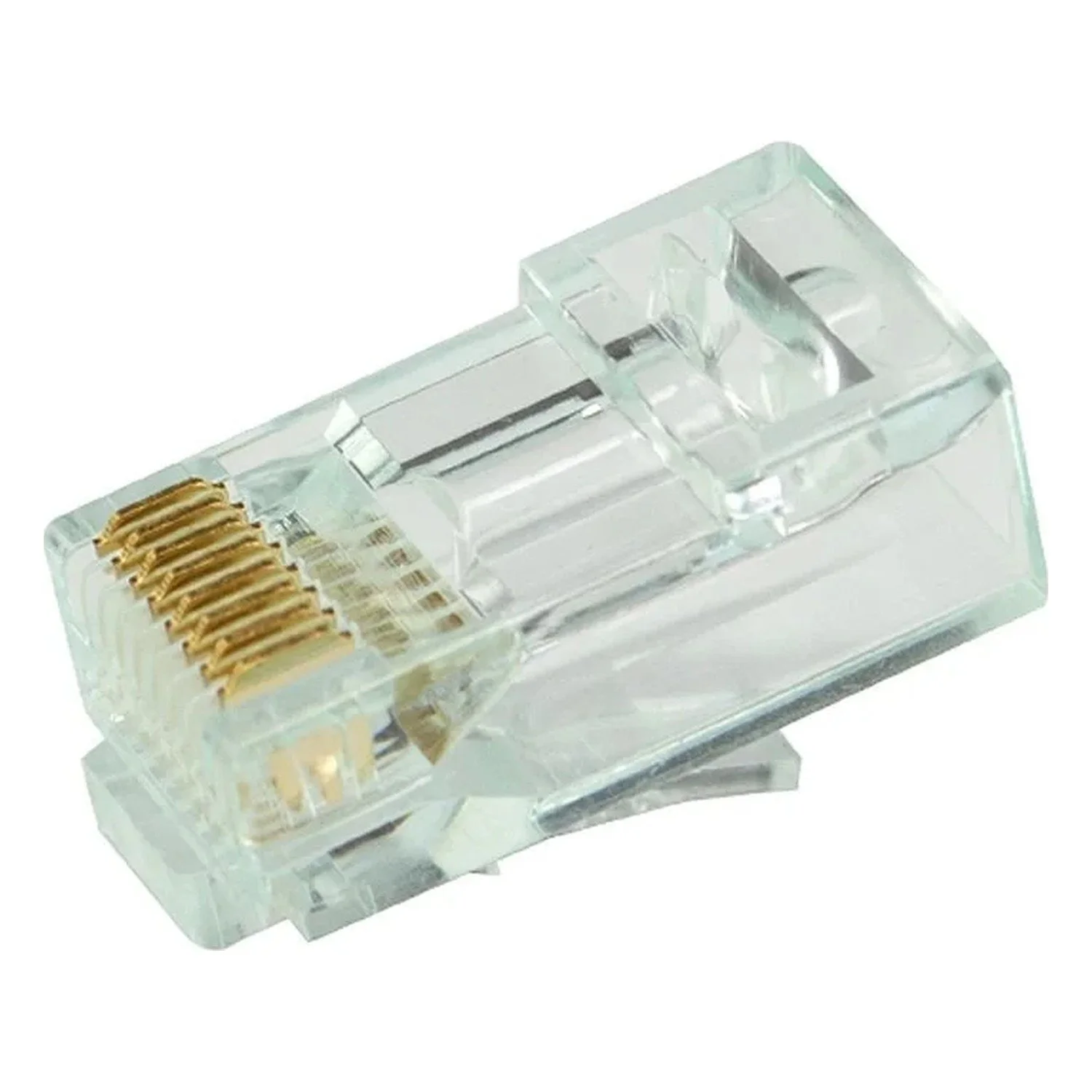 Cat6 Unshielded Pass-Through RJ45 Modular Plugs (Jar of 100) — product view 3