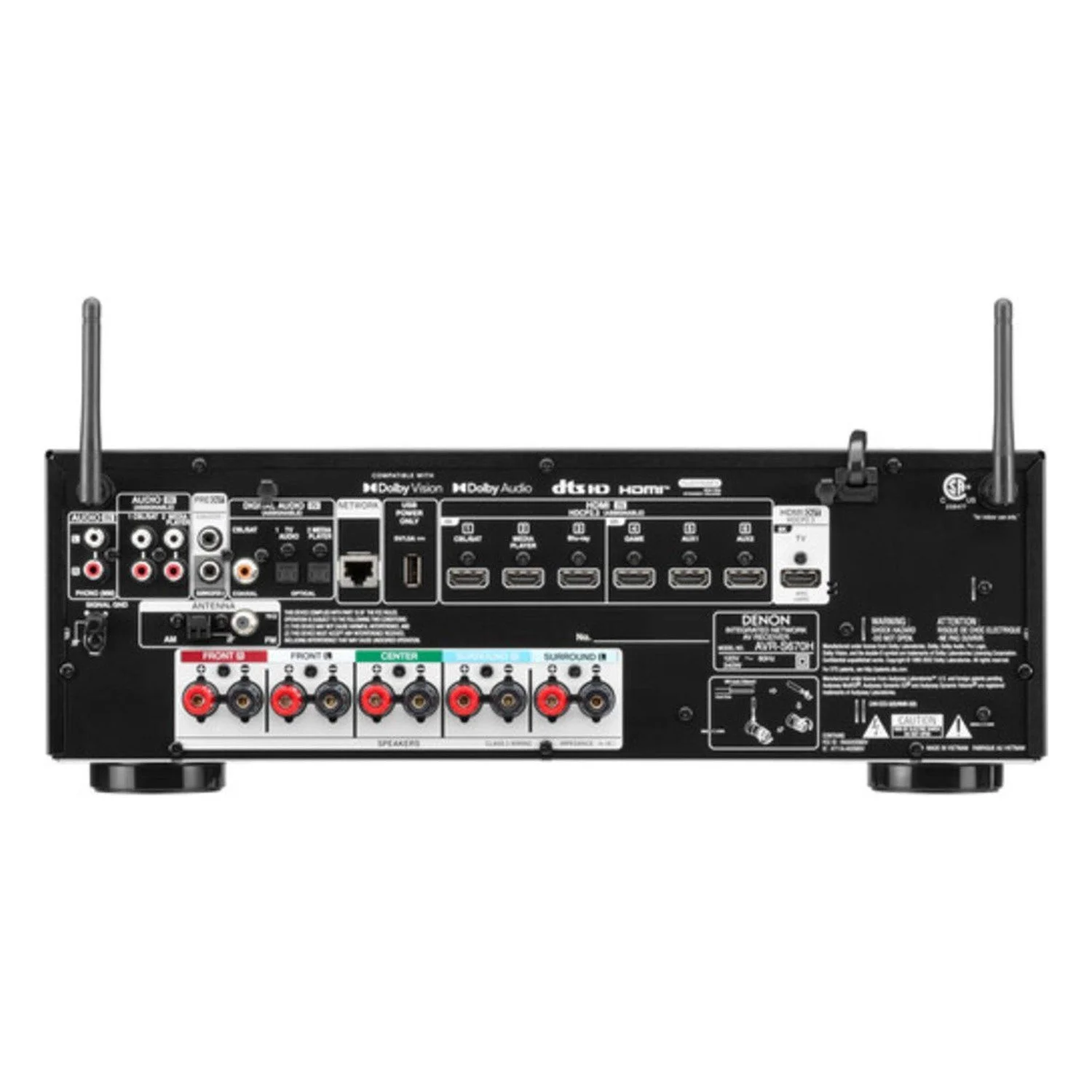 Denon 5.2 Channel 8K AV Receiver with HEOS — product view 2