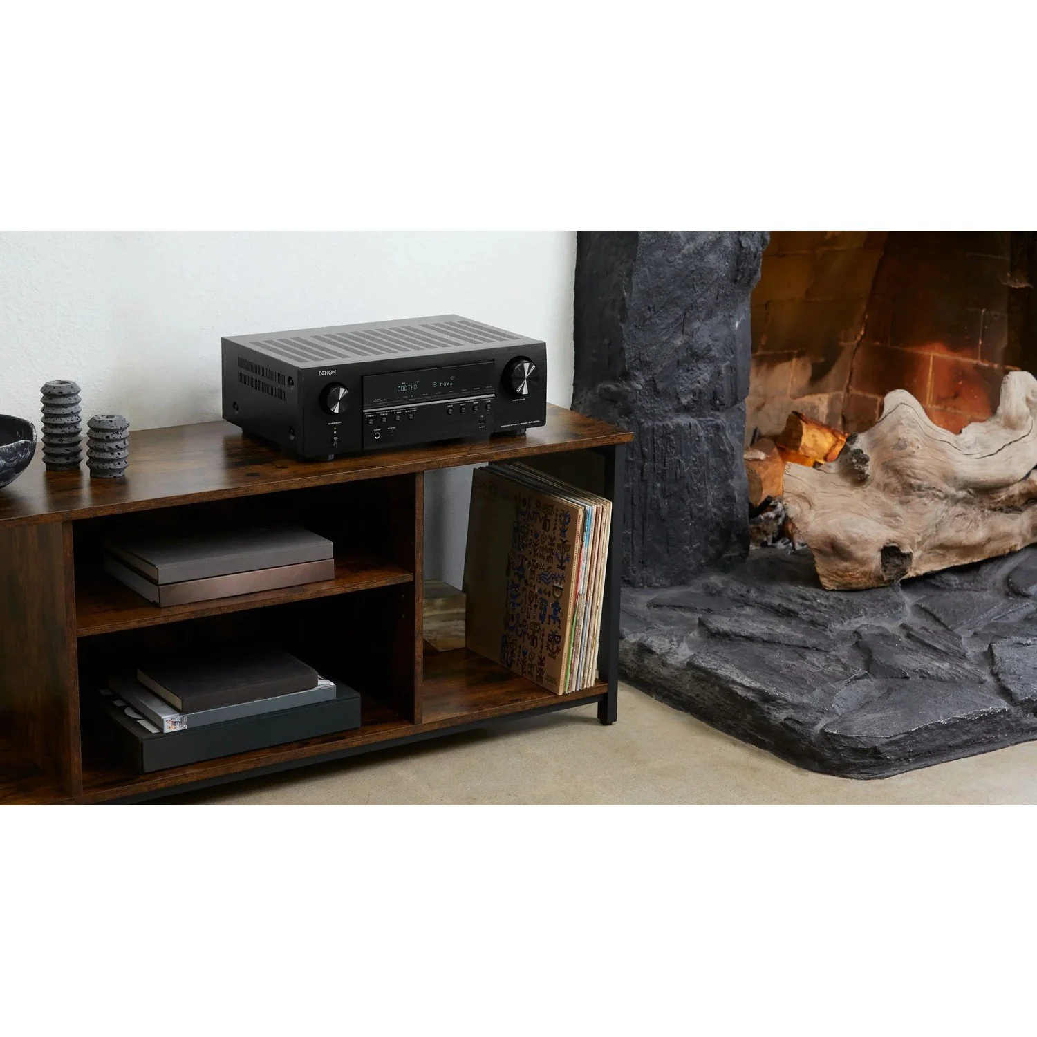 Denon 5.2 Channel 8K AV Receiver with HEOS — lifestyle photo