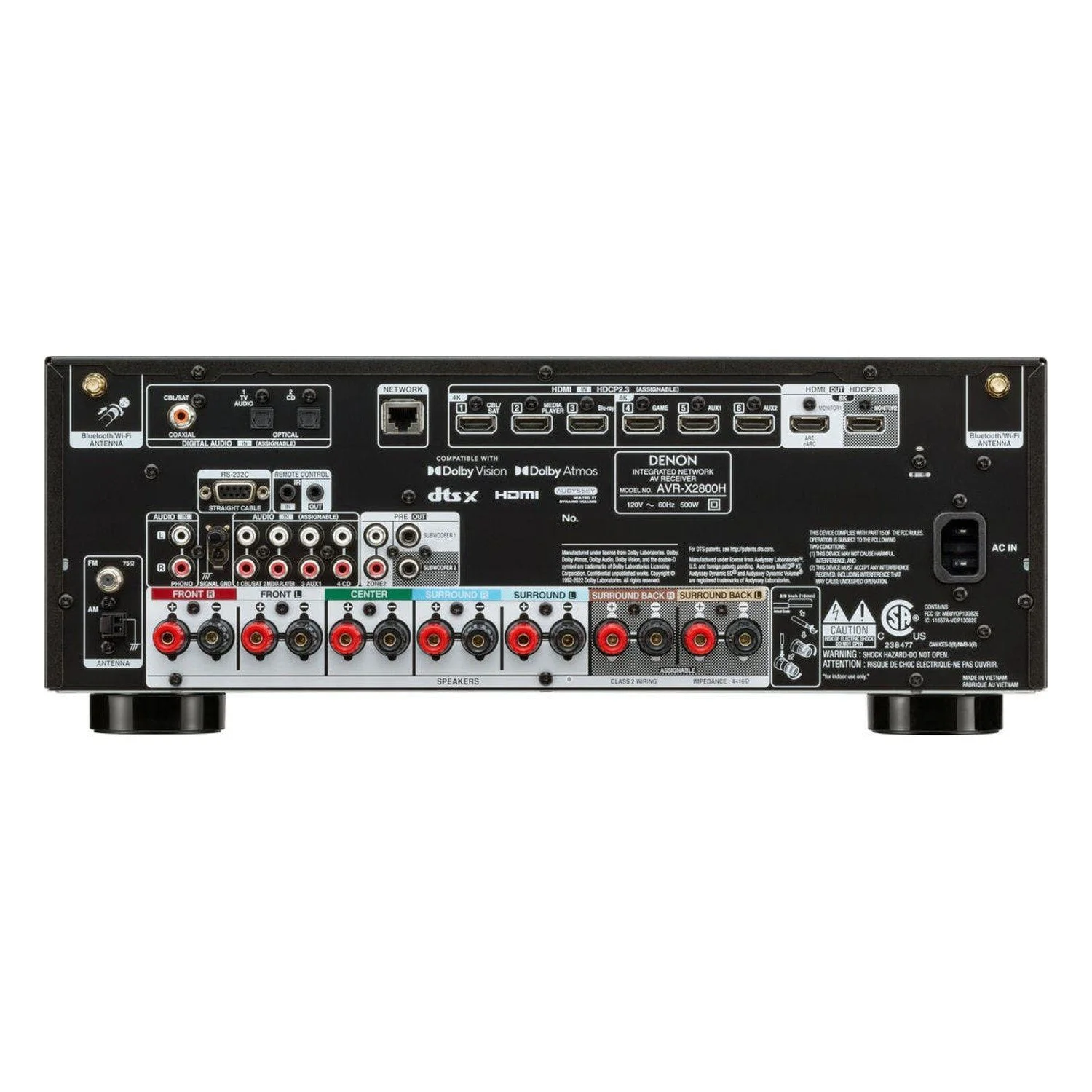 Denon 7.2 Channel 95W 8K AV Receiver with HEOS — product view 3
