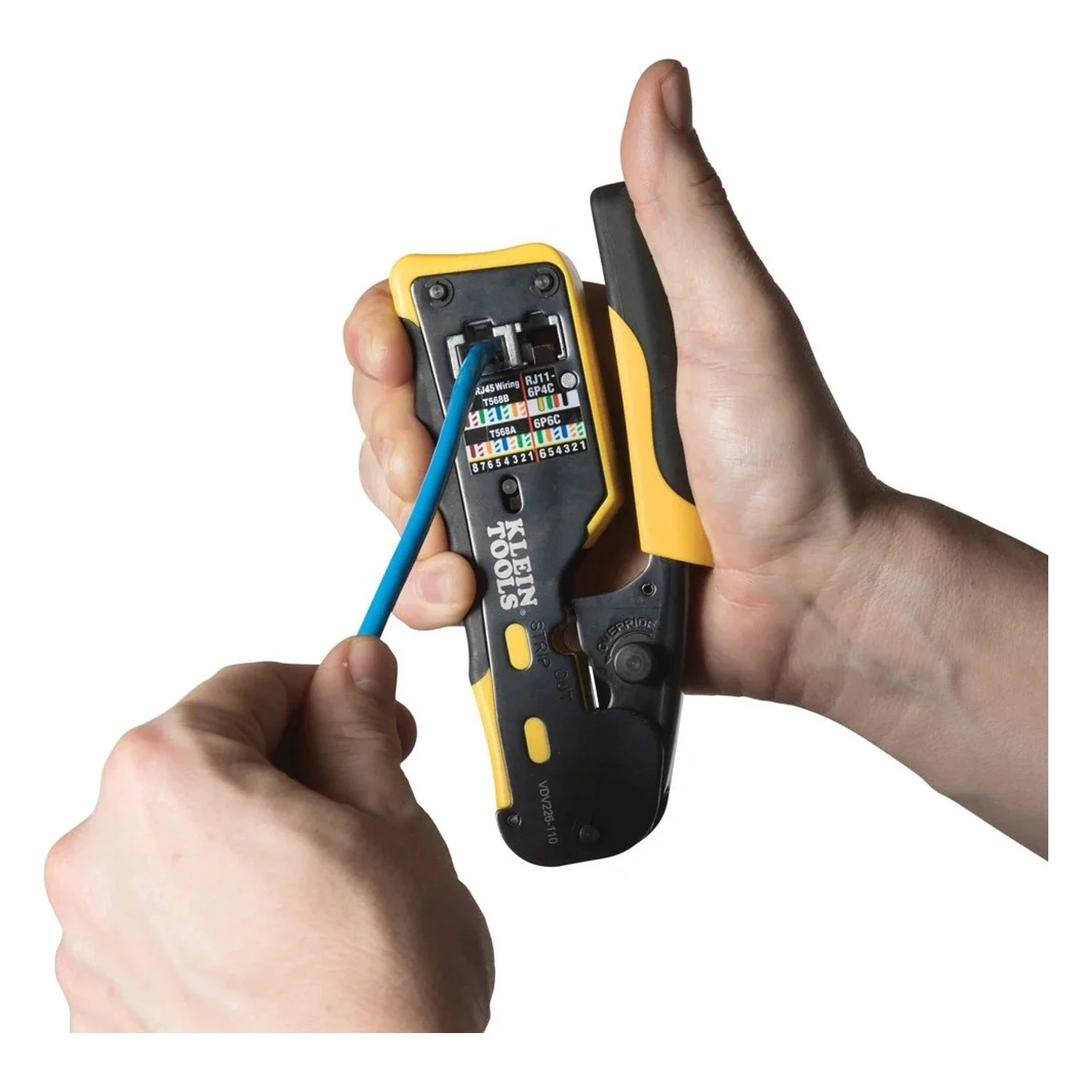 Klein Tools Ratcheting RJ45 Crimper — product view 4