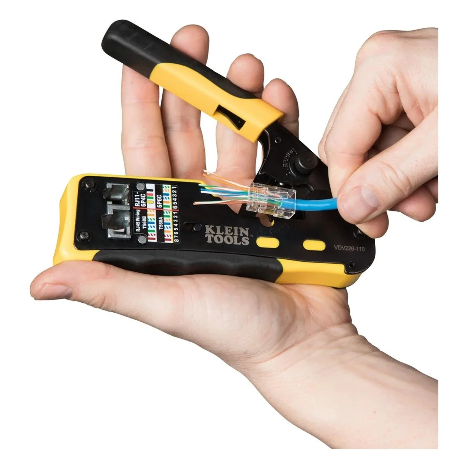 Klein Tools Ratcheting RJ45 Crimper — product view 6