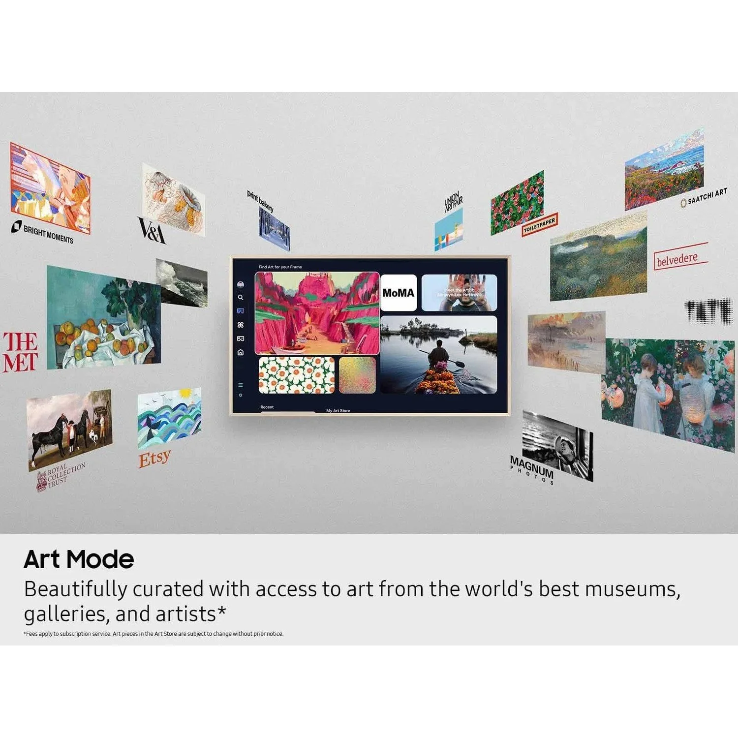 Samsung 65" The Frame Pro LS03FWF QLED 4K Art Mode Vision AI Smart TV (2025) — lifestyle photo