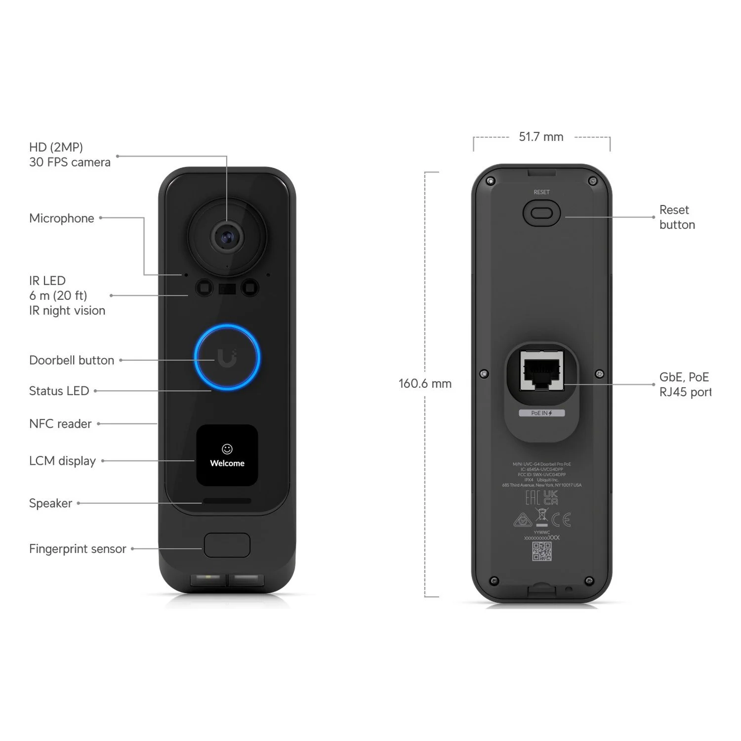 Ubiquiti G4 Doorbell Pro POE Kit — product view 2