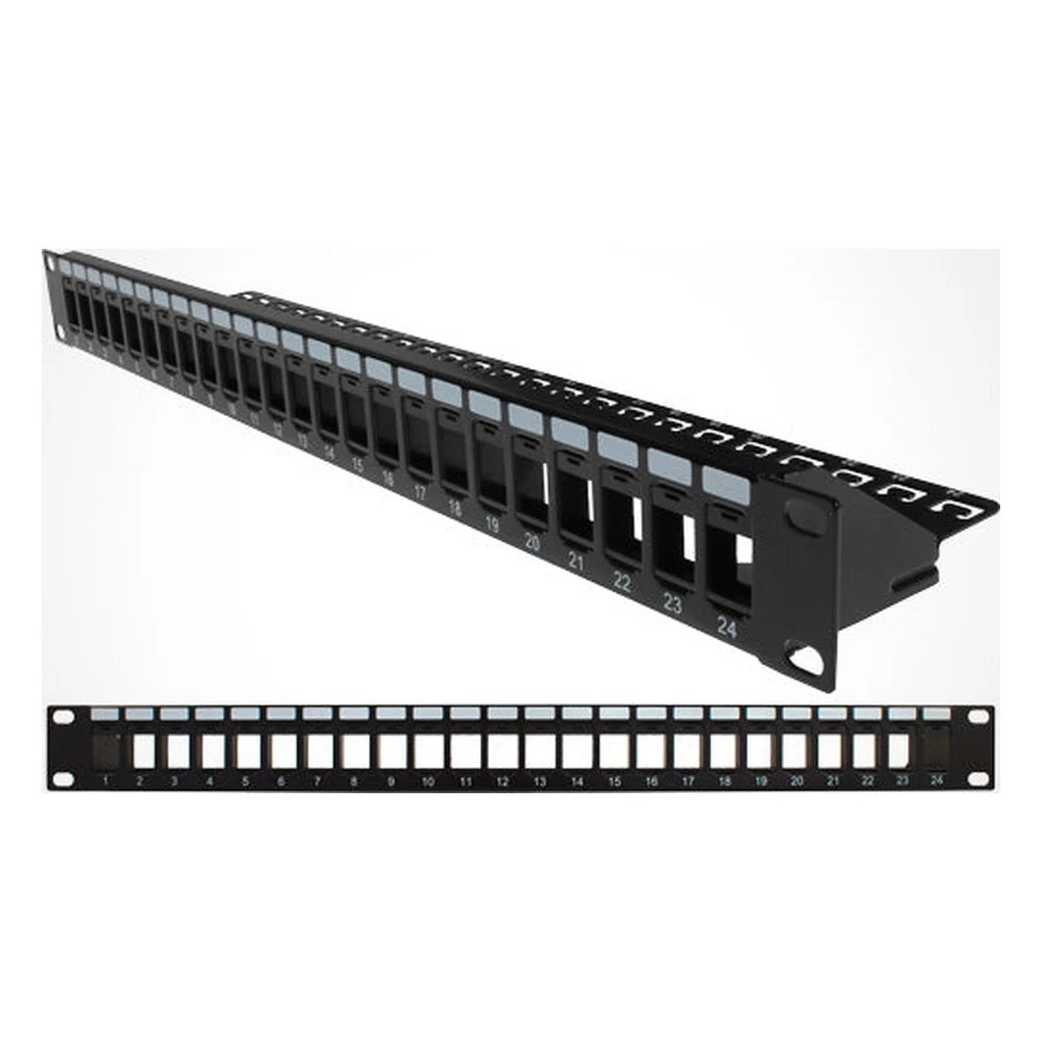 Vertical 24 Port Blank Patch Panel