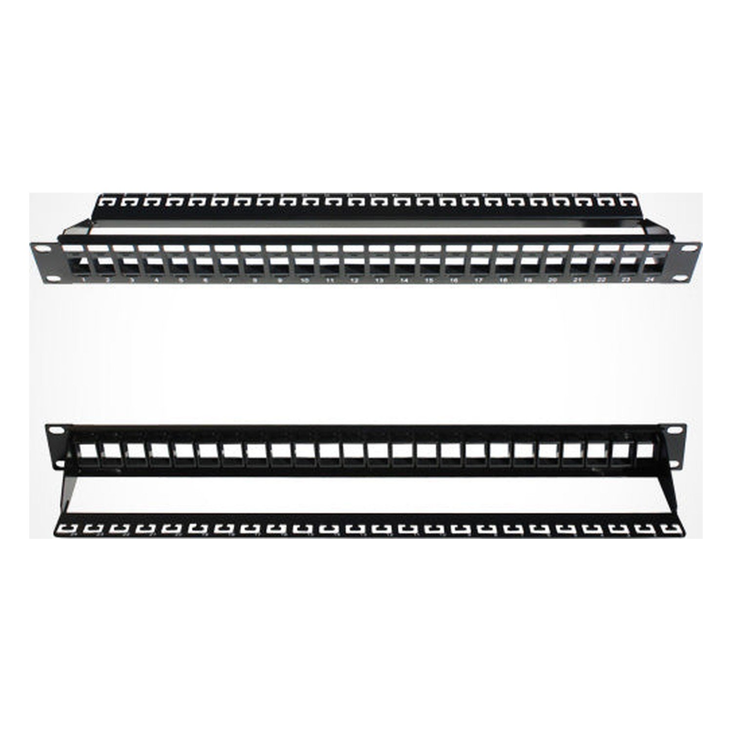 Vertical 24 Port Blank Patch Panel — product view 2