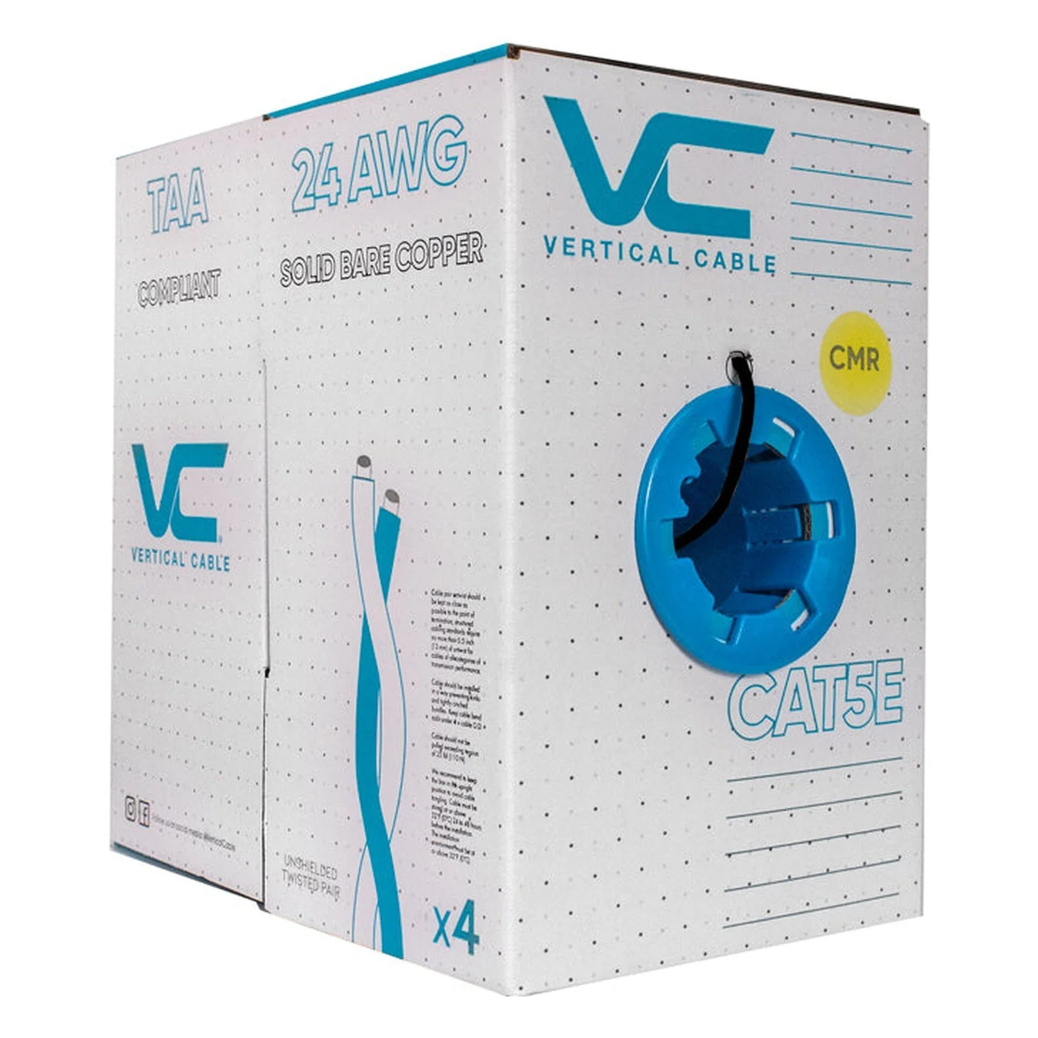 Vertical Cat5E CMR