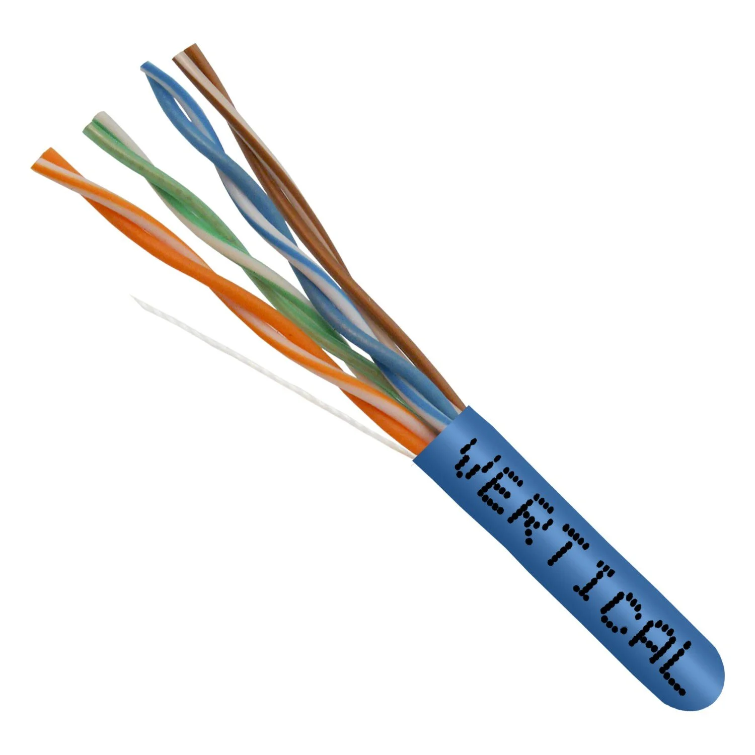 Vertical Cat5E CMR — Blue