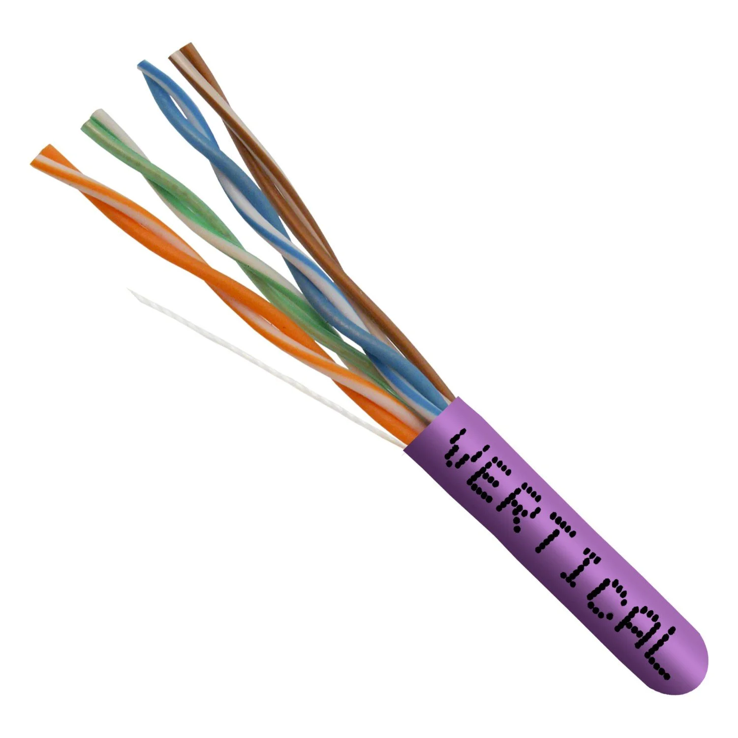 Vertical Cat5E CMR — Purple
