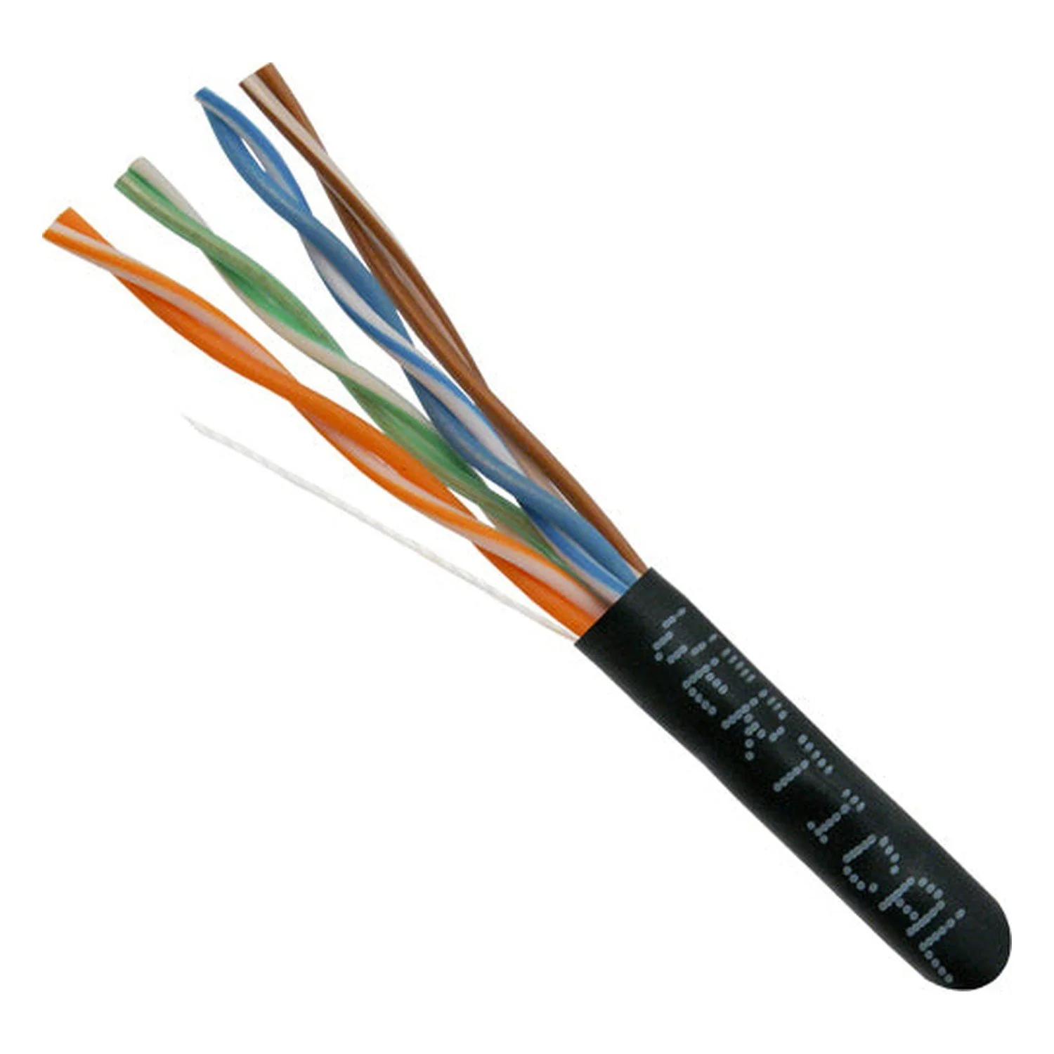 Vertical Cat6 CMR — Black