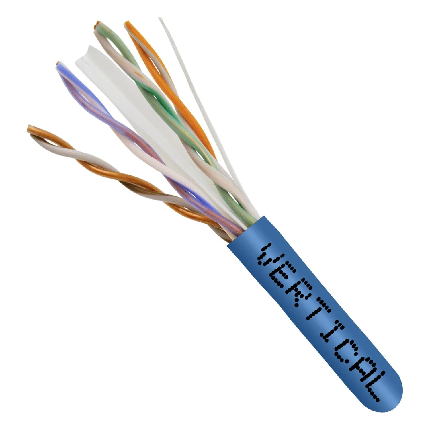 Vertical Cat6 CMR — Blue