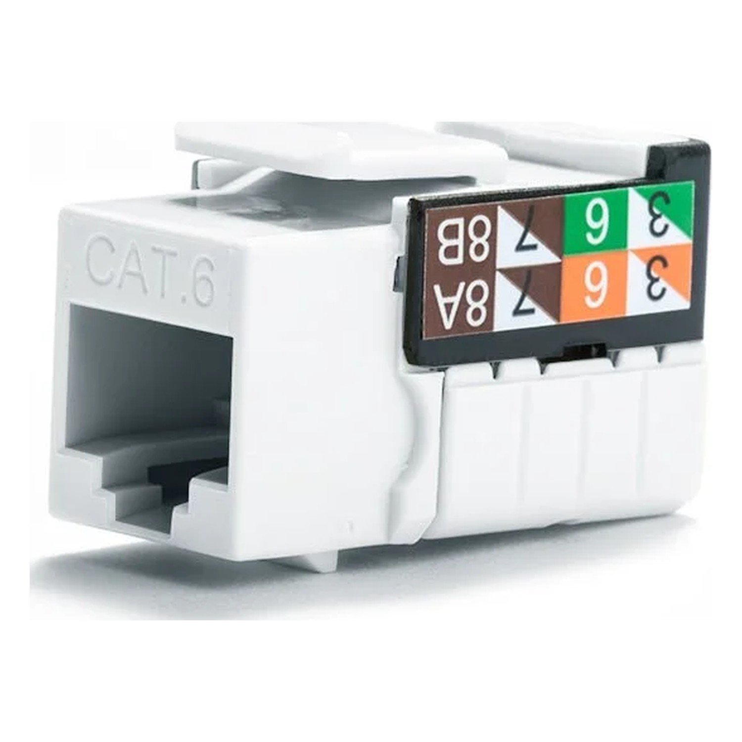 Vertical V-Max Keystones Cat 5E Qty 25 — White