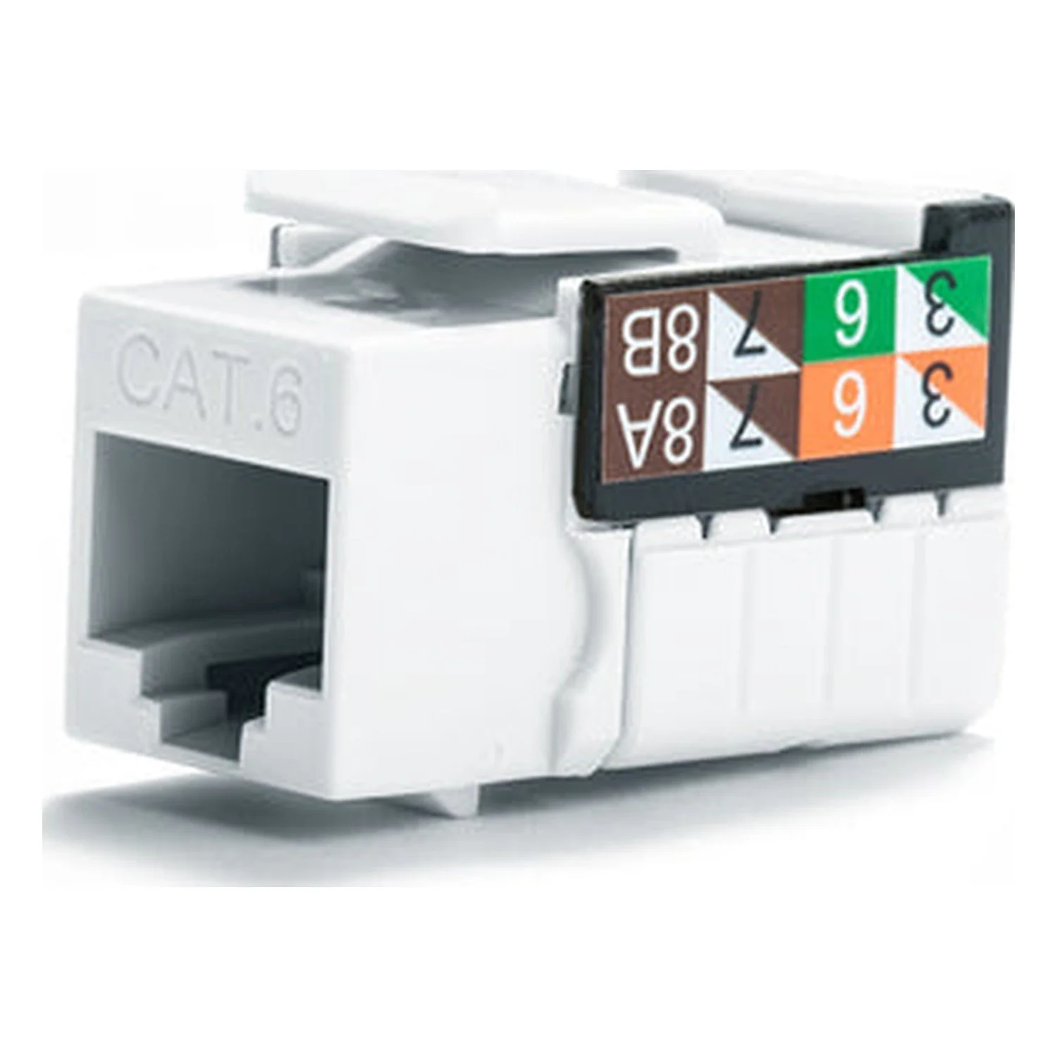 Vertical V-Max Keystones Cat 6 Qty 25 — White