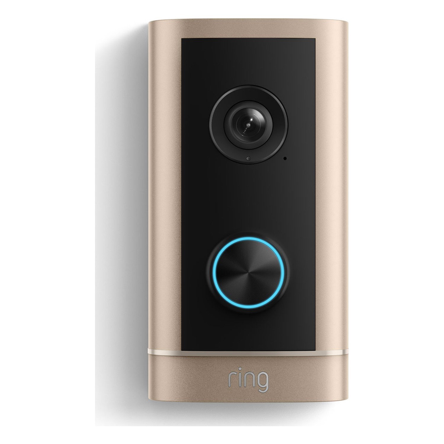 Ring Wired Doorbell 4K Elite — Polished Sandstone