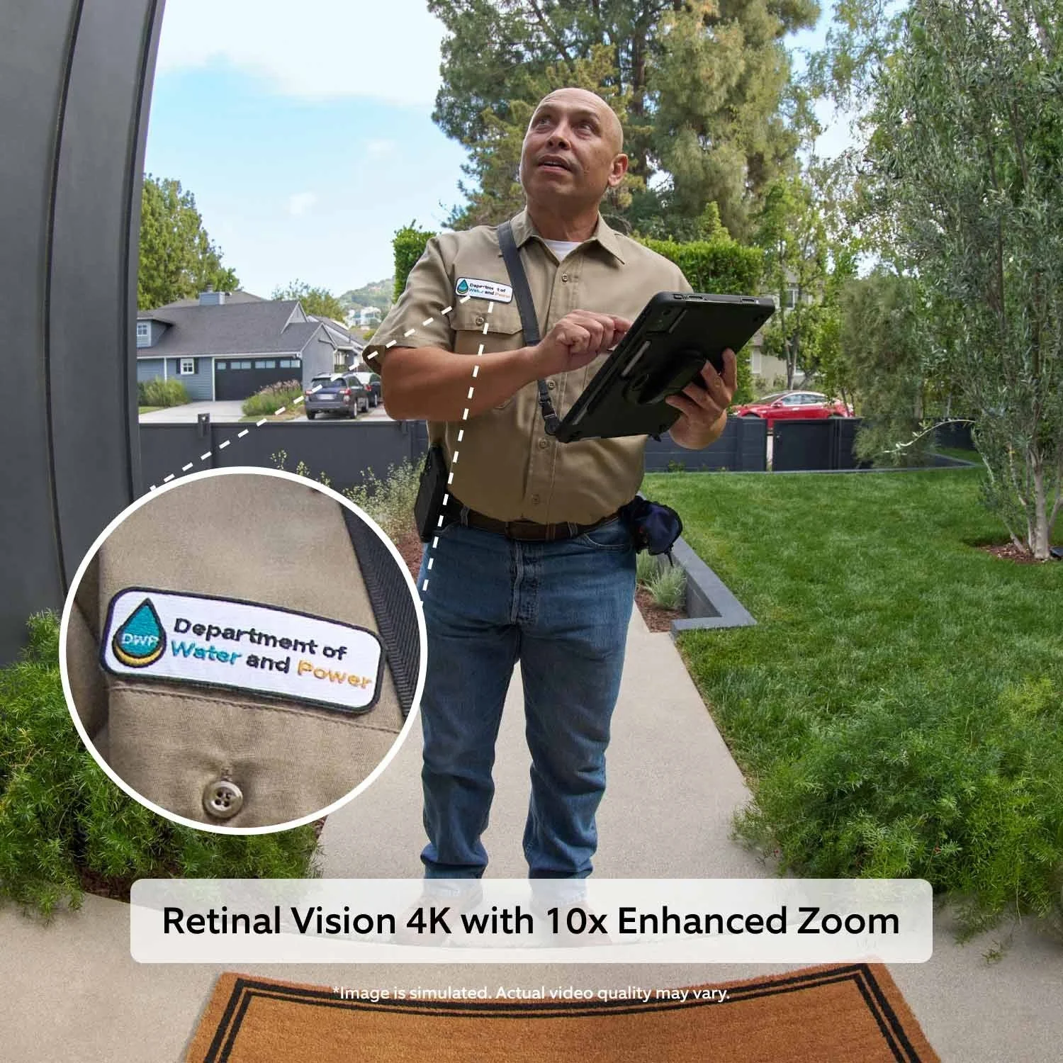 Ring Wired Doorbell 4K Elite — lifestyle photo
