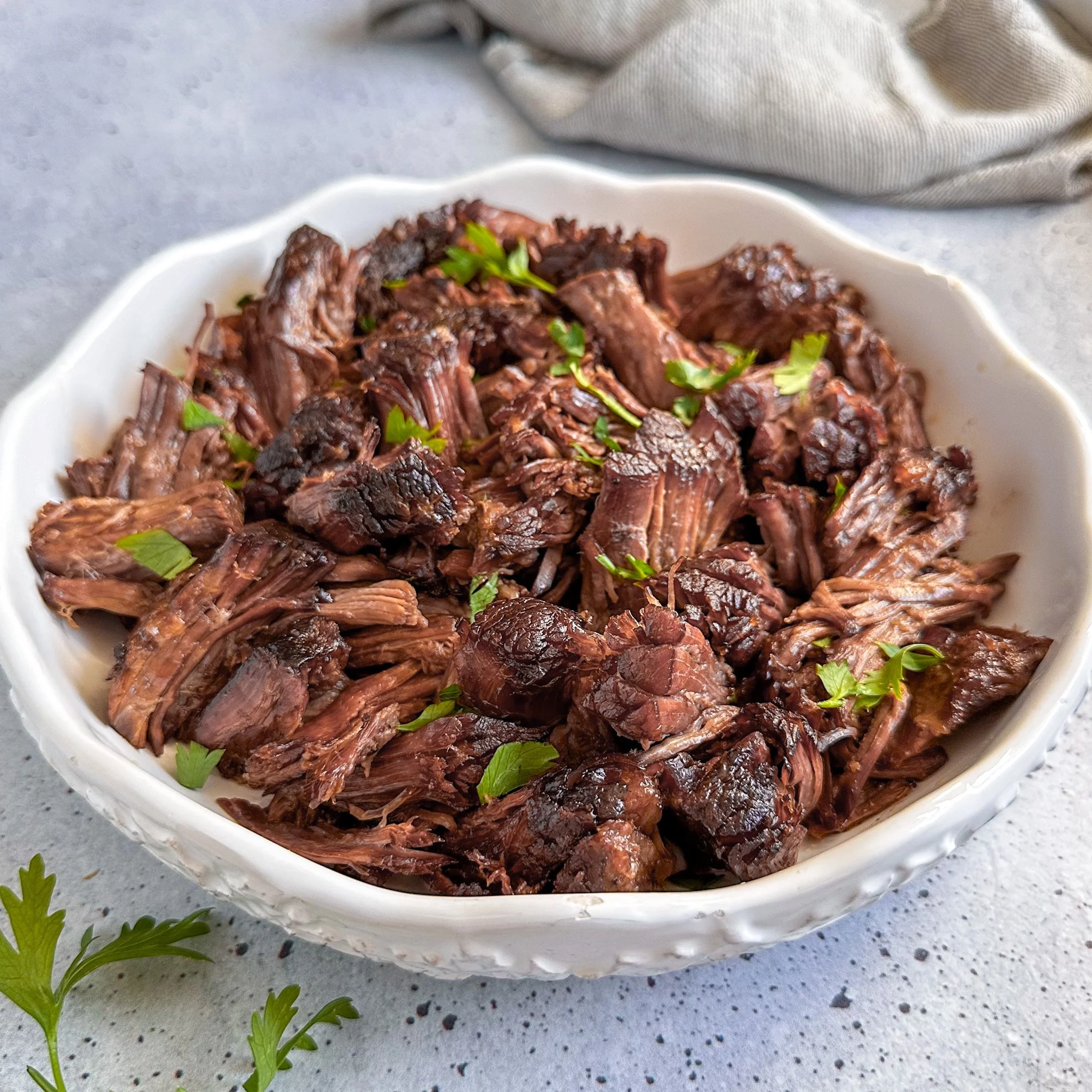 Slow-Smoked Shredded Beef – Fully Cooked, Ready to Serve (1+ lb Pack)