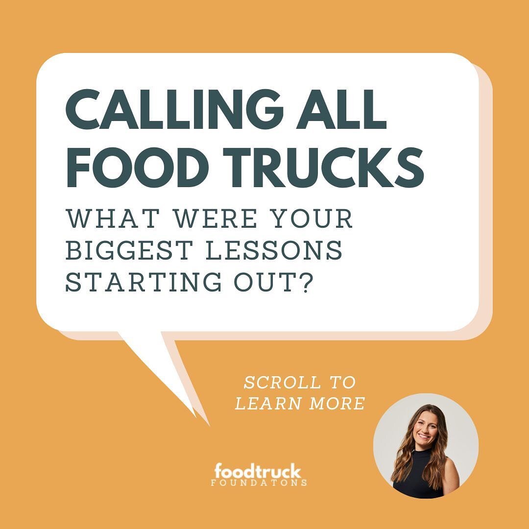 Check out some of the biggest lessons from Food Truck Operators&hellip; it&rsquo;s so important to pass along knowledge whenever possible to help save time and energy, especially those new to the industry! 

Some of my key learnings from my food truc