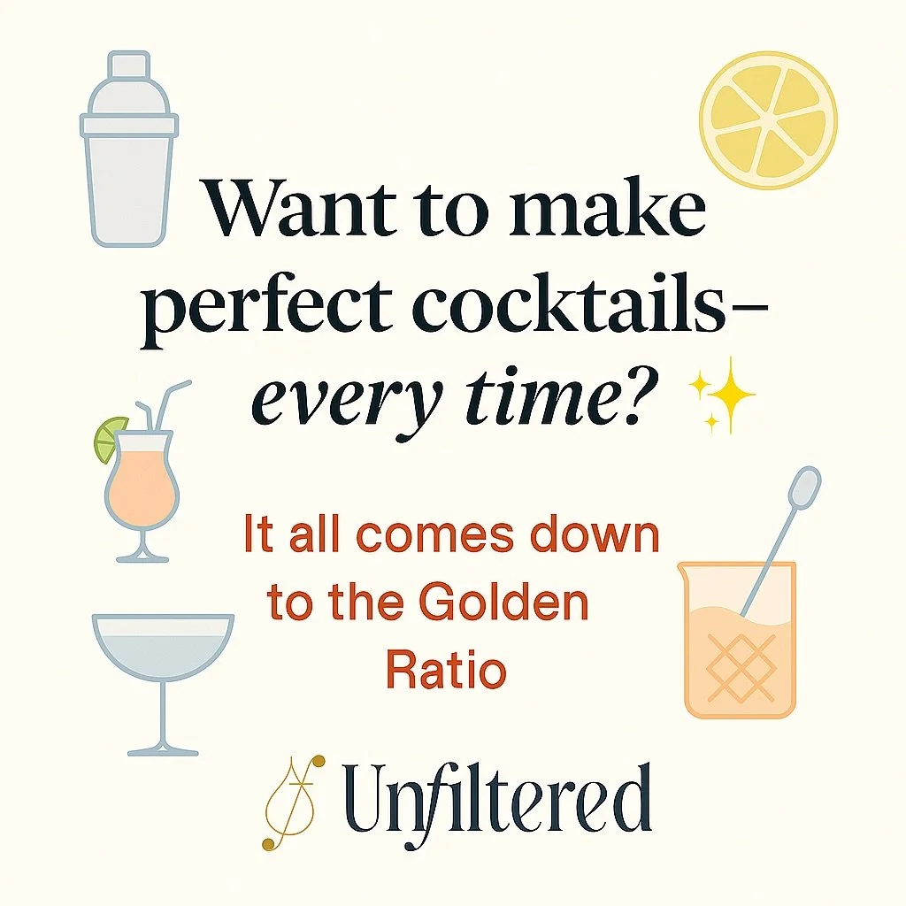 Want to know the bartender&rsquo;s secret to perfectly balanced cocktails&mdash;every single time? 🍸✨ It&rsquo;s called the Golden Ratio, and once you know it, you can mix like a pro at home.
👉 Swipe through this post to learn: 1️⃣ The bartender&rs