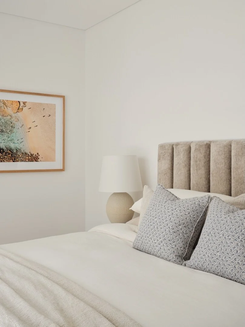 When a bedroom feels like a gentle exhale 🤍

Easy mornings at OCEAN ST, BONDI.
 
Interior Design, Decoration &amp; Styling: @stephaniechuinteriors
Photography: @aamindosnaps 
 
#linenbedding #coastalbedroom #bedroomdesign
#bedroomdecor #calminterior
