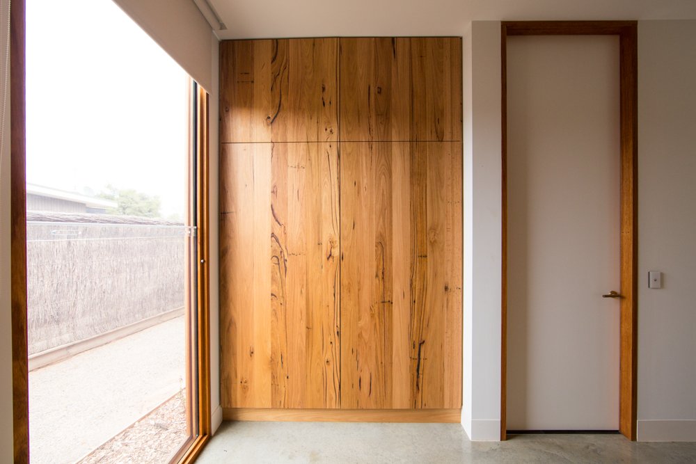Timber wardrobe doors