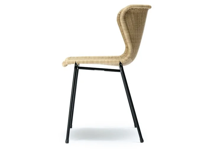 Modern rattan outdoor dining chair