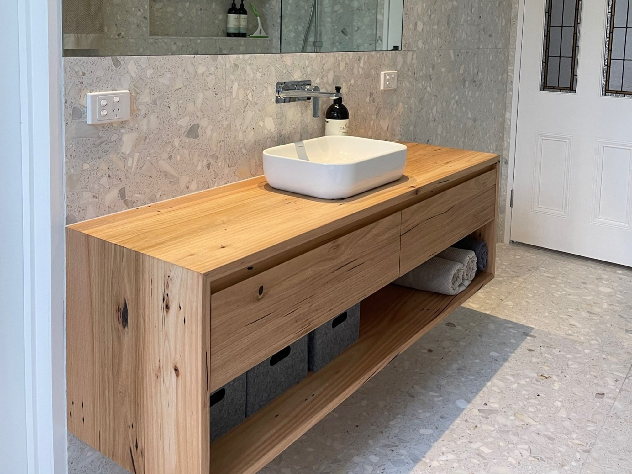 recycled australian timber vanity