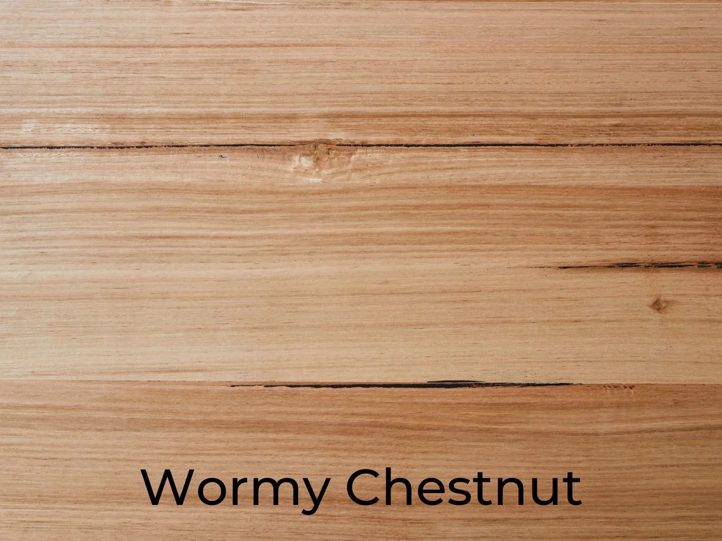 Wormy chestnut timber dining table