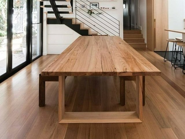 Modern recycled timber dining table Melbourne