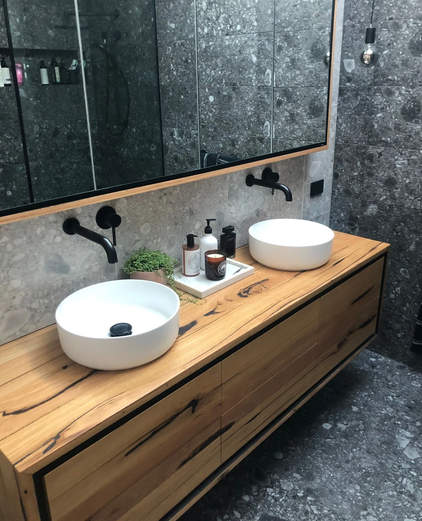 Should the Mirror Cabinet and Vanity Be the Same Size?⁠
We get asked this a lot and the short answer is: they don&rsquo;t have to be!⁠
⁠
There&rsquo;s no hard rule that says your mirror cabinet needs to match your vanity in width. It all depends on y