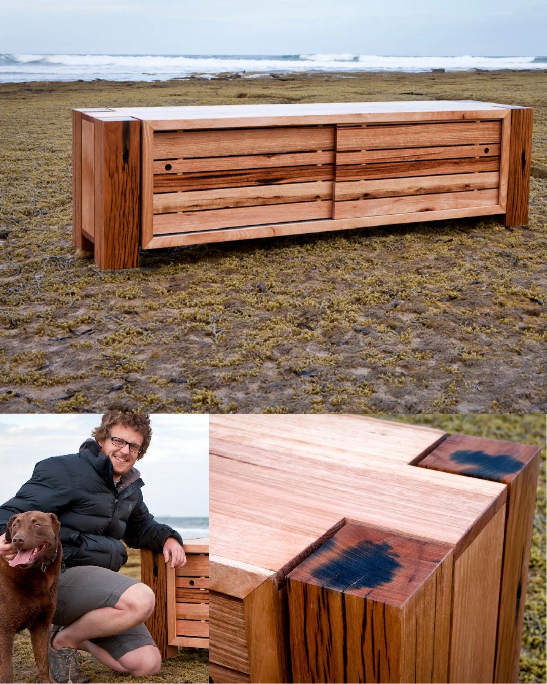 Once upon a time, at the very start of our Bombora journey 13 years ago now, we used to do photoshoots outside! Loved a little walk through memory lane when I stumbled accross these images in our archives!⁠
⁠
#furnituremaker #surfcoast