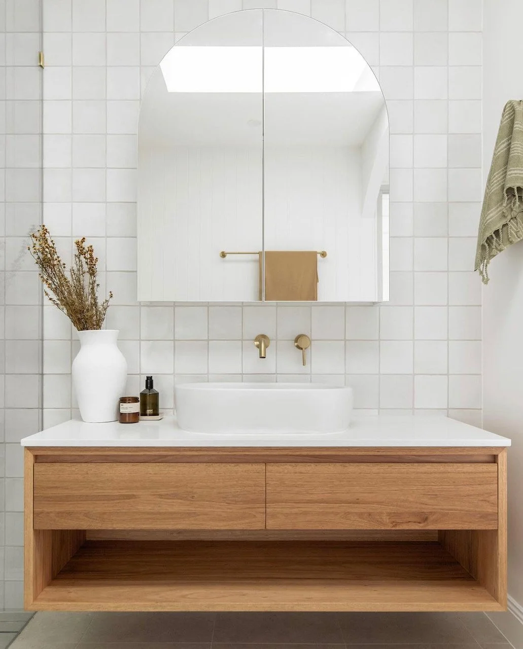 Timber Bathroom Vanity - Kiama Vanity Stone Top
