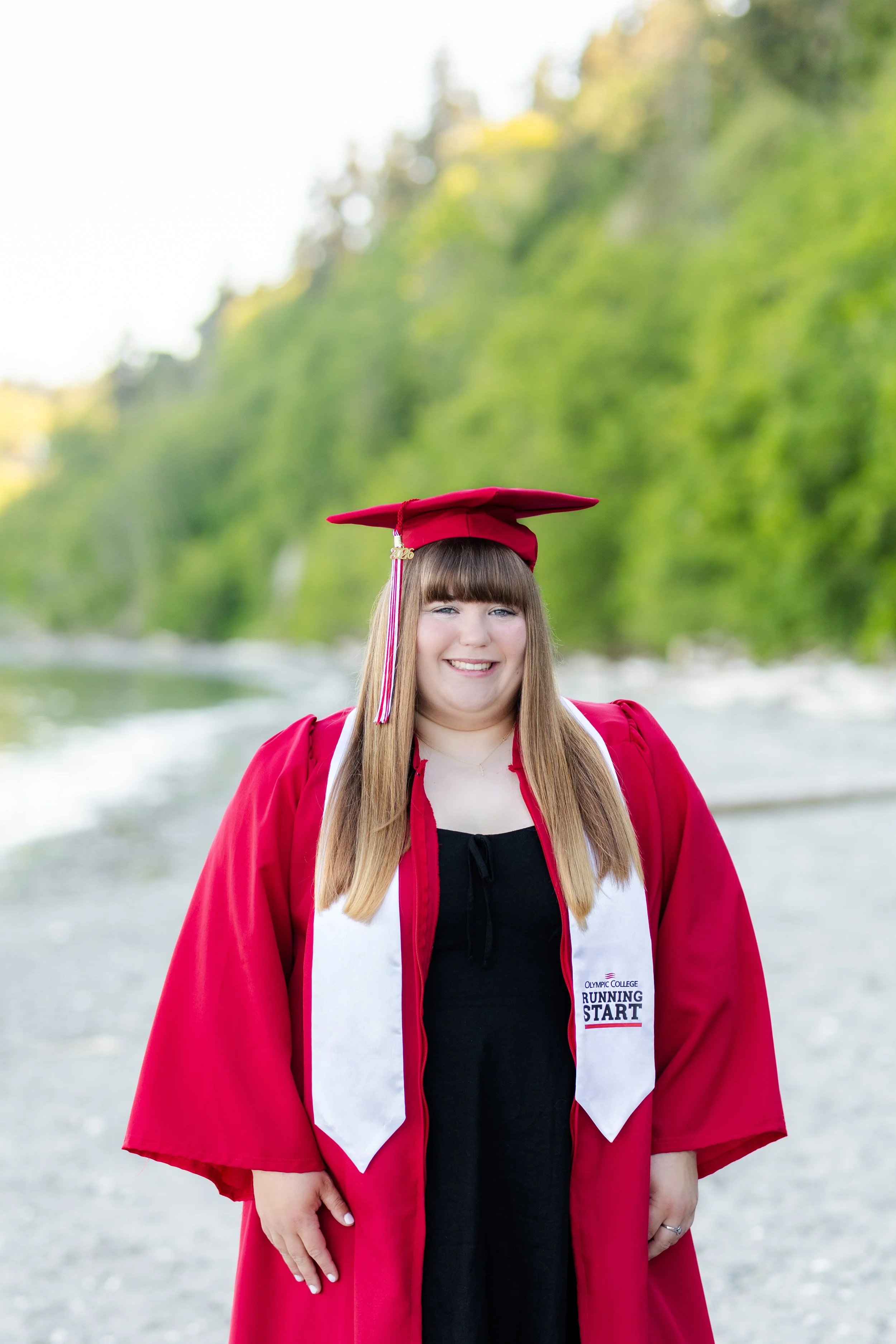 Olympic College Running Start graduation picture at Point No Point