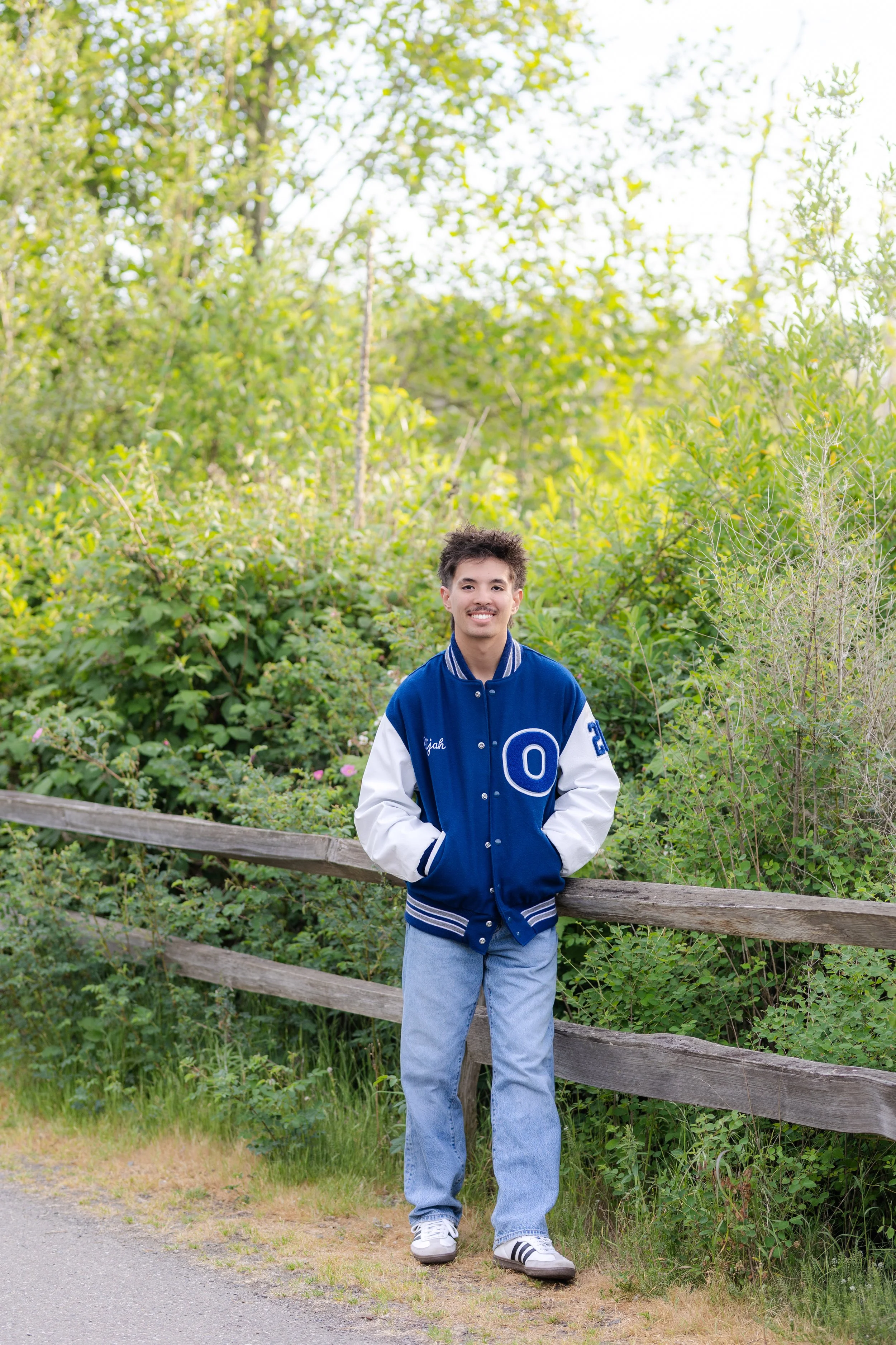 Senior picture taken of an Olympic High School senior