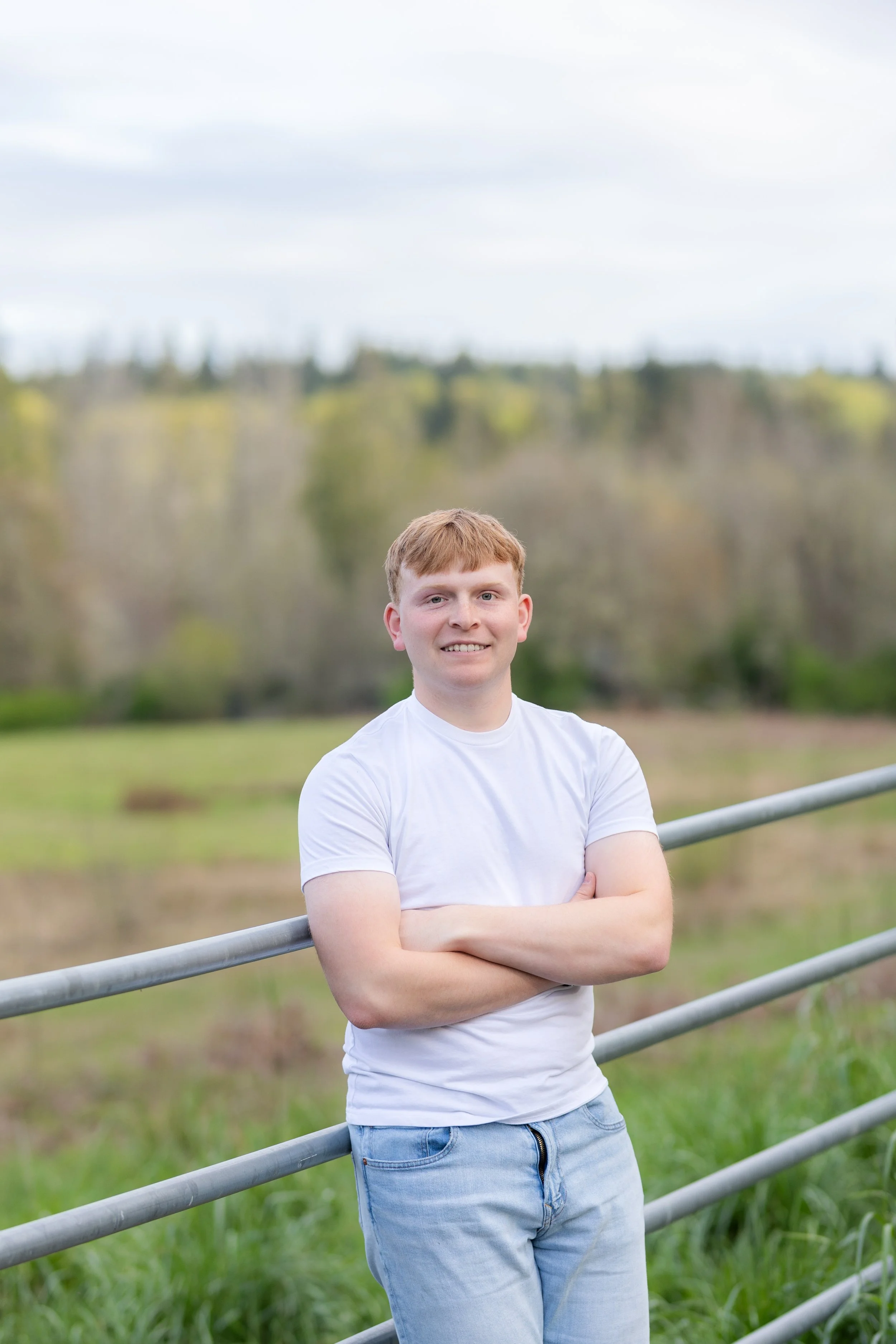 Senior photo for Olympic High School student taken at Howe Farm in Port Orchard