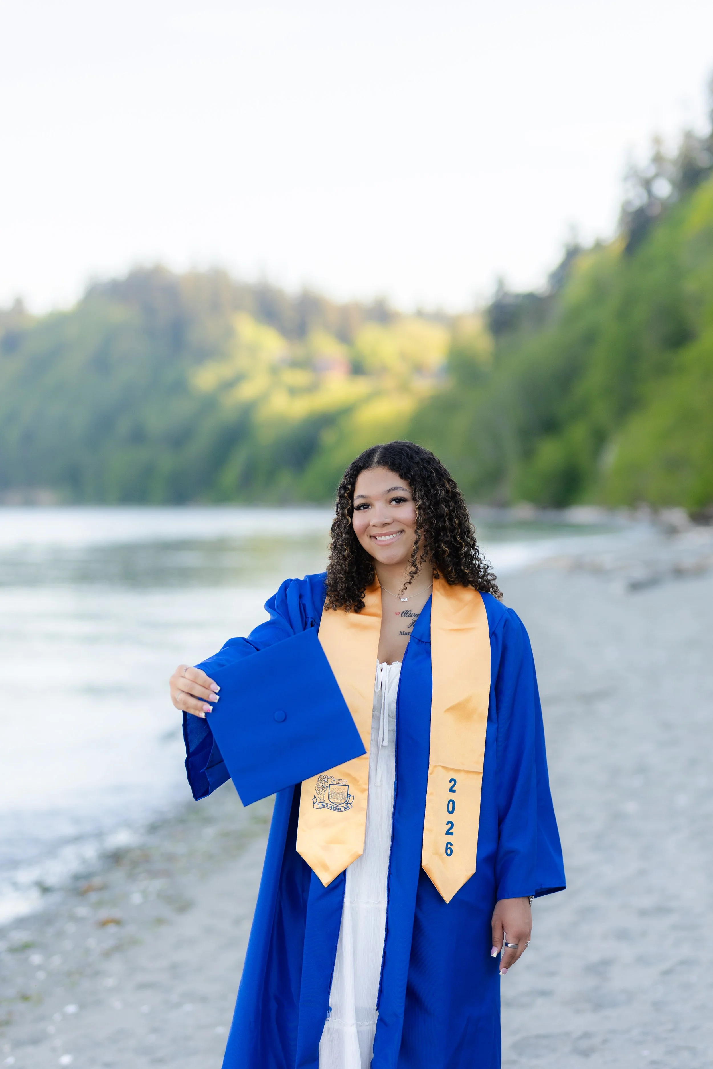 Stadium High School graduation picture on the beach