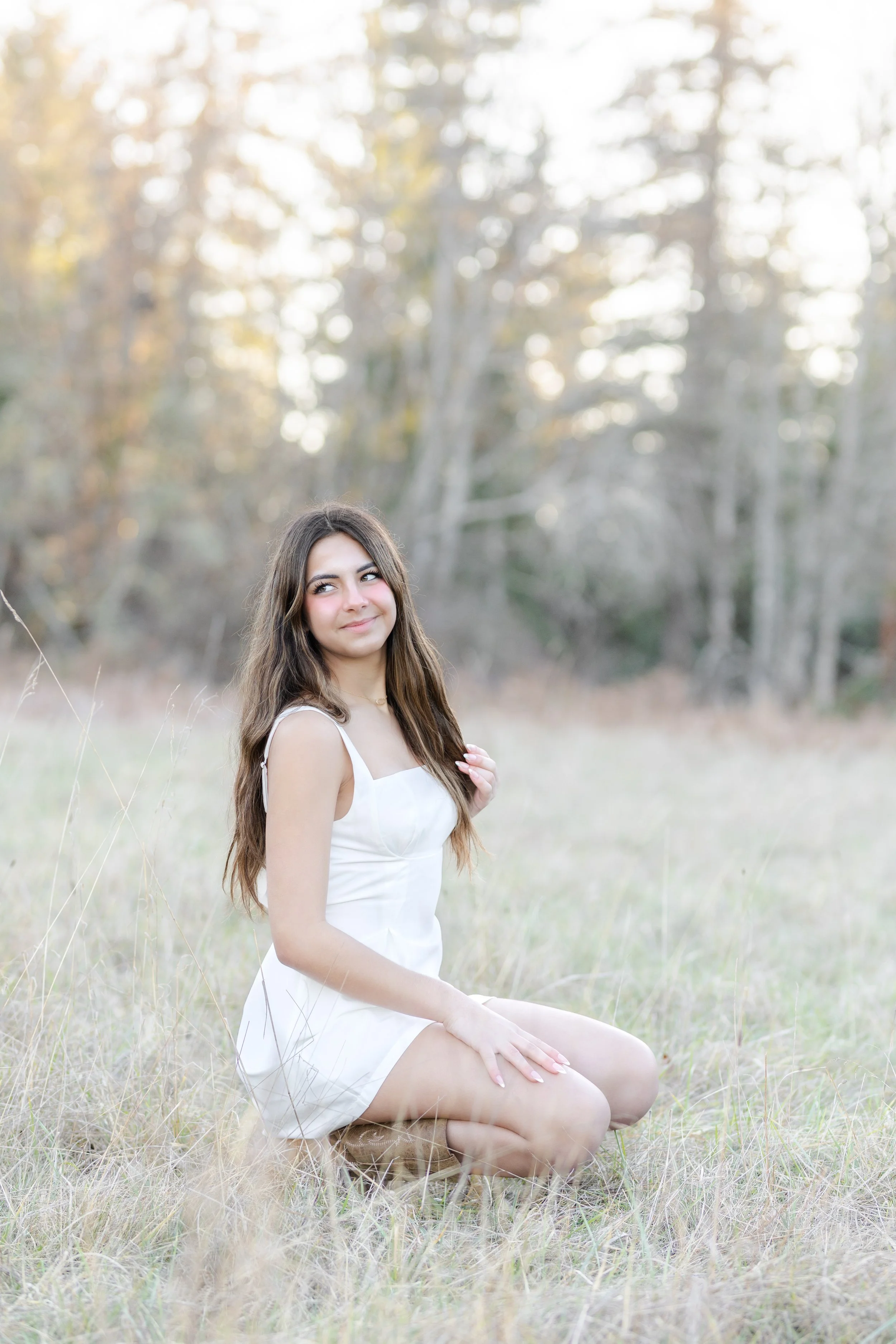 Washington senior picture taken at Howe Farm in Port Orchard