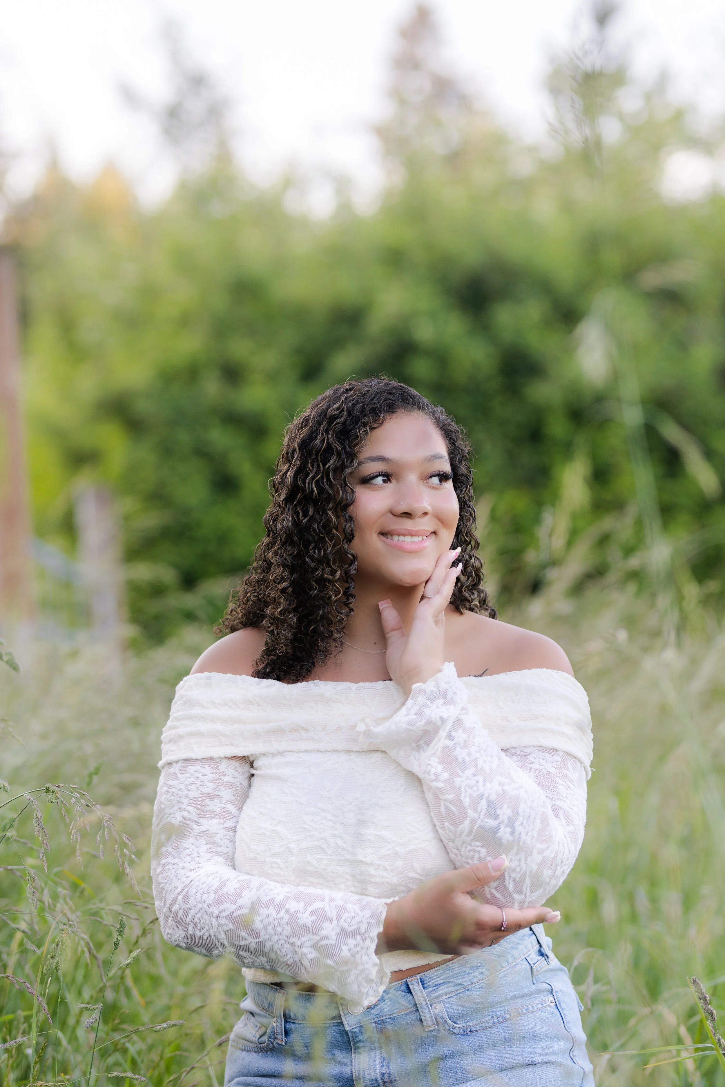 Kitsap senior photo taken in the late spring