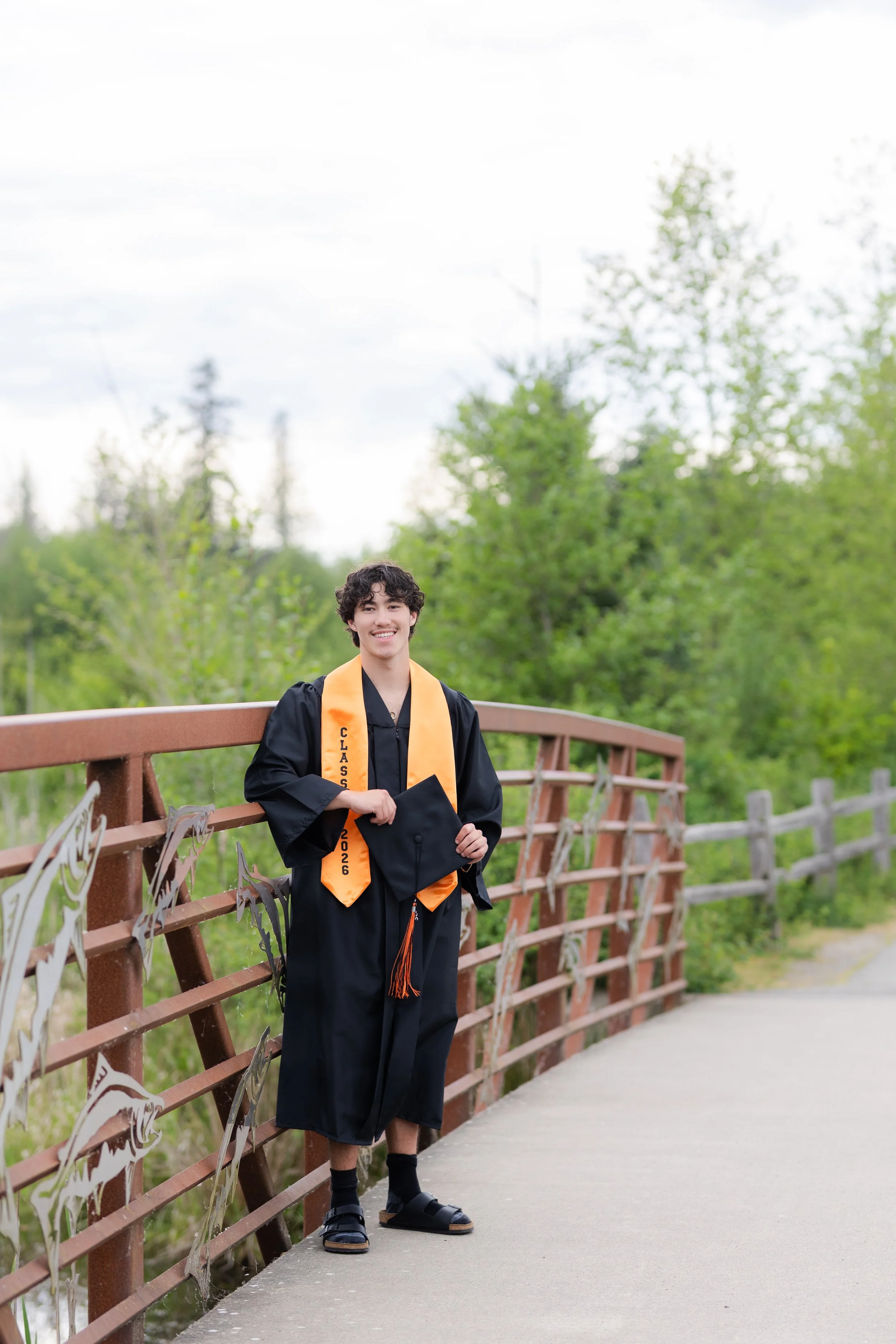 Central Kitsap High School cap and gown picture taken in Silverdale