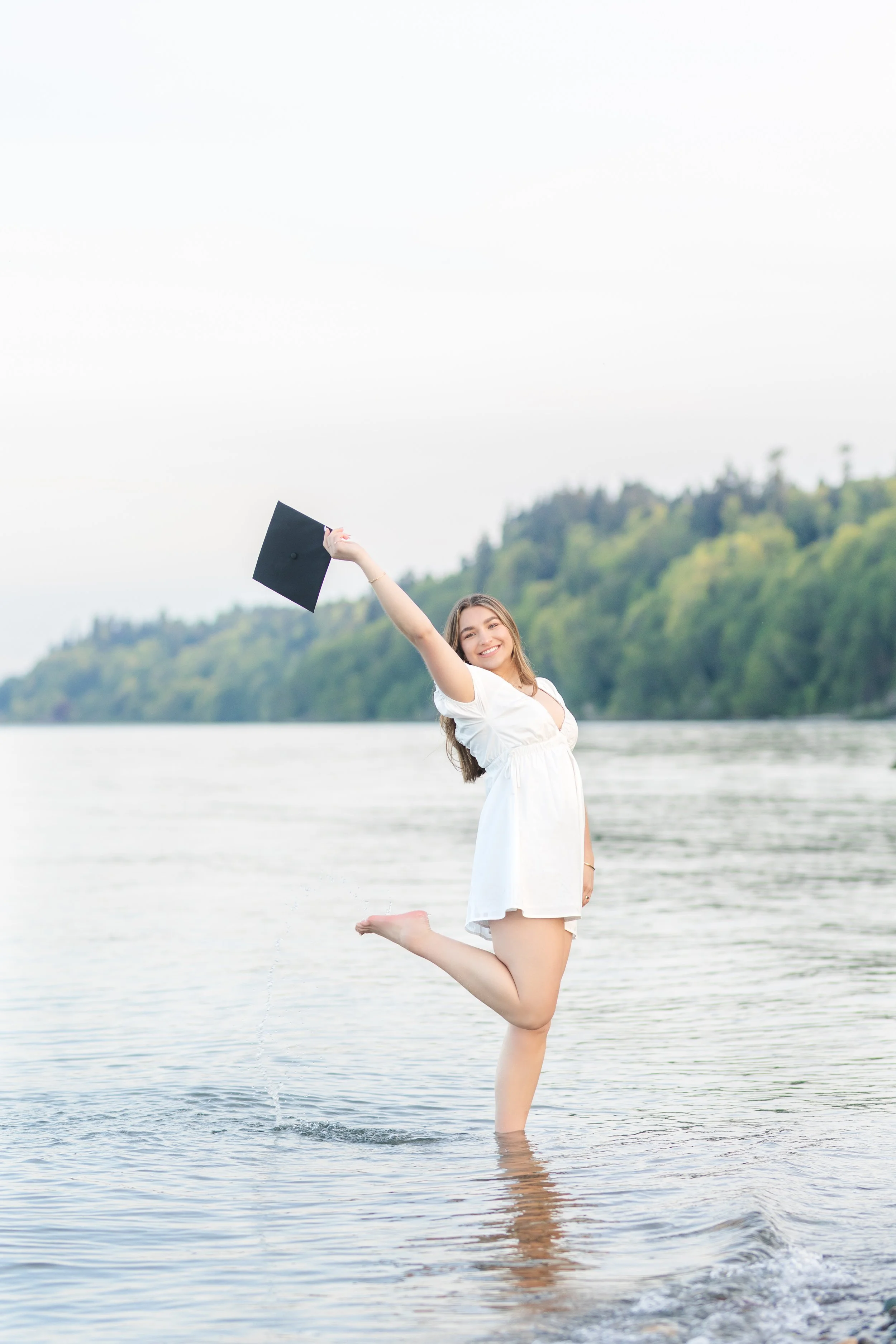 Graduation photo taken at Point No Point in Washington