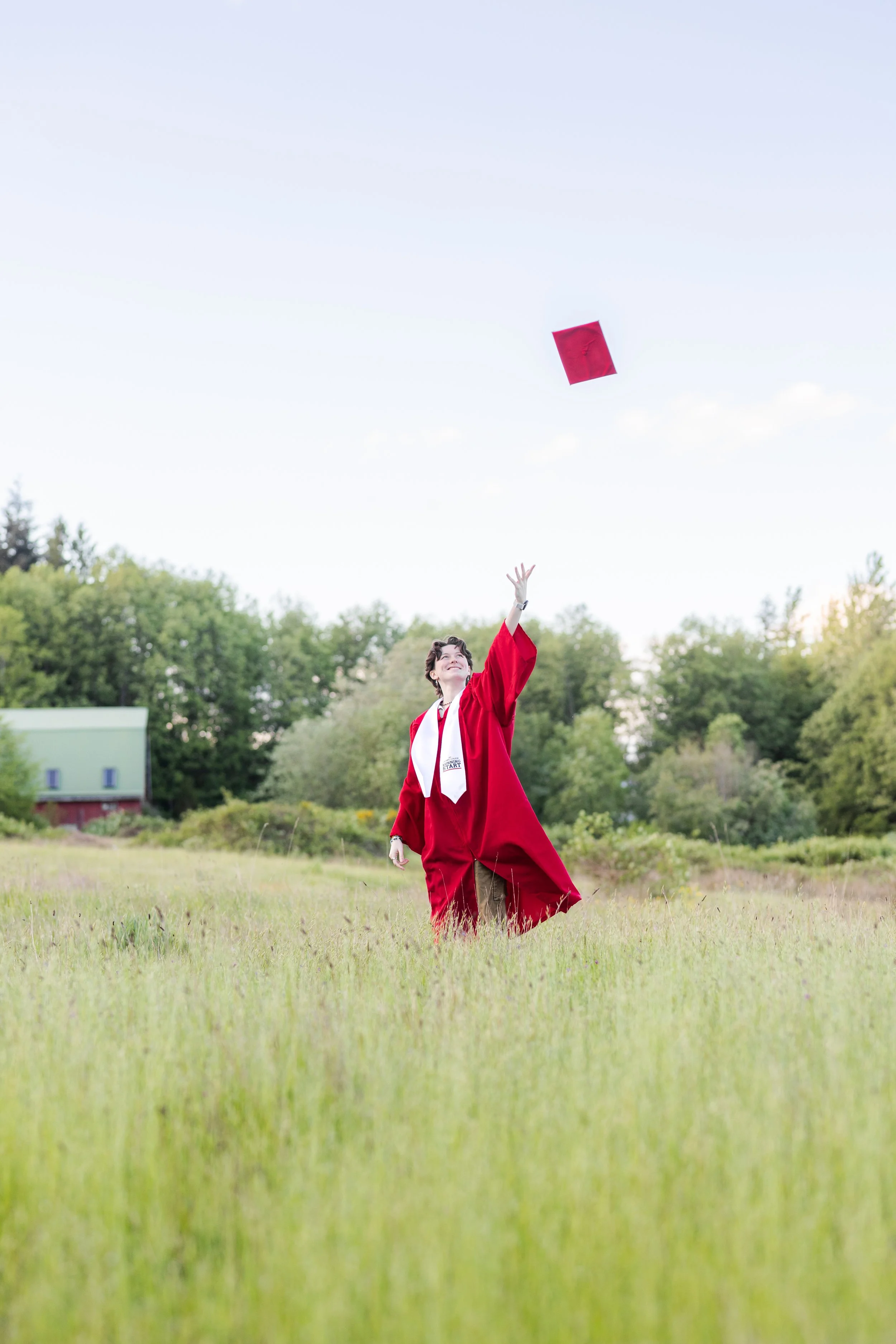 Silverdale cap toss picture for Olympic College