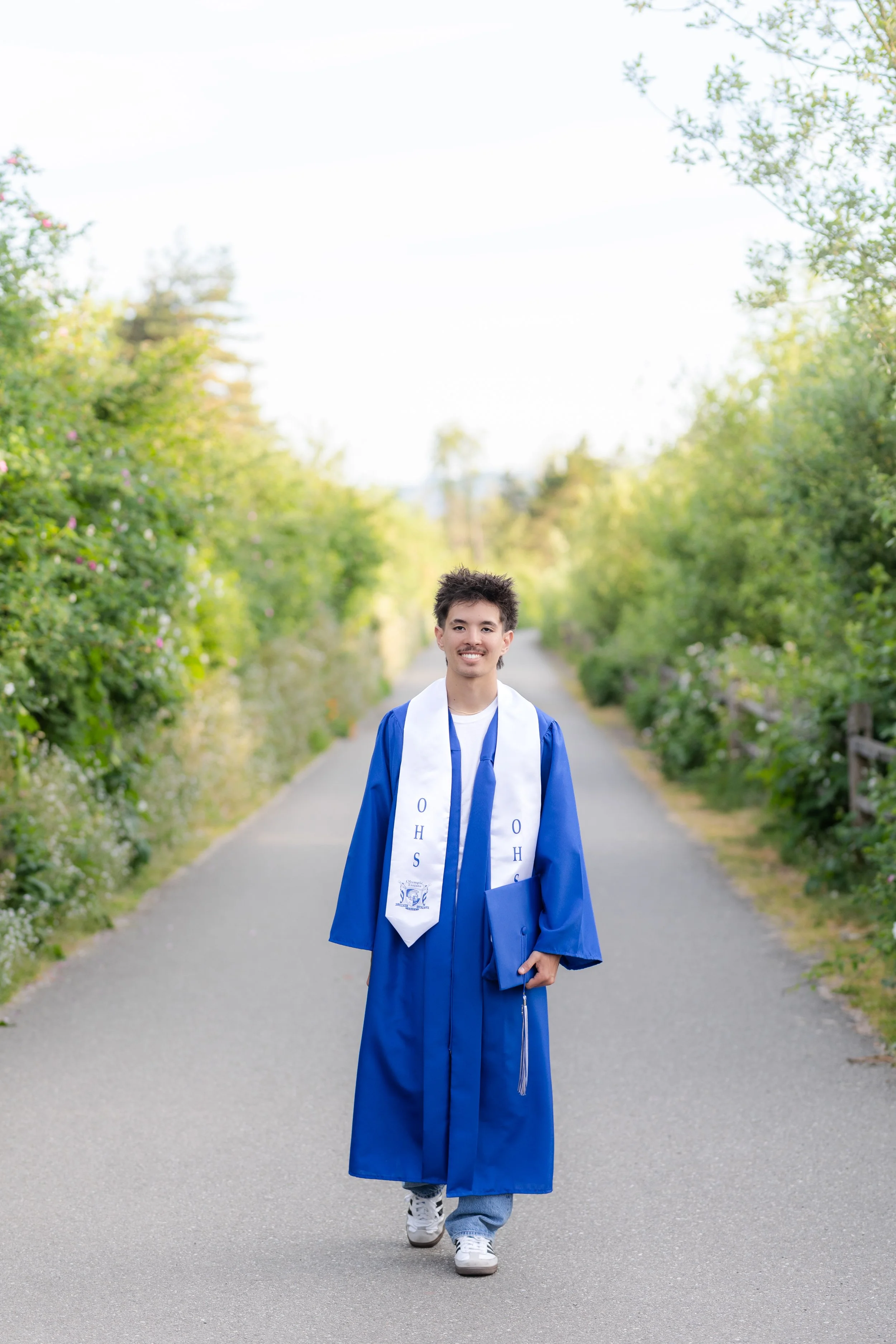 Graduation picture taken in Silverdale, Washington