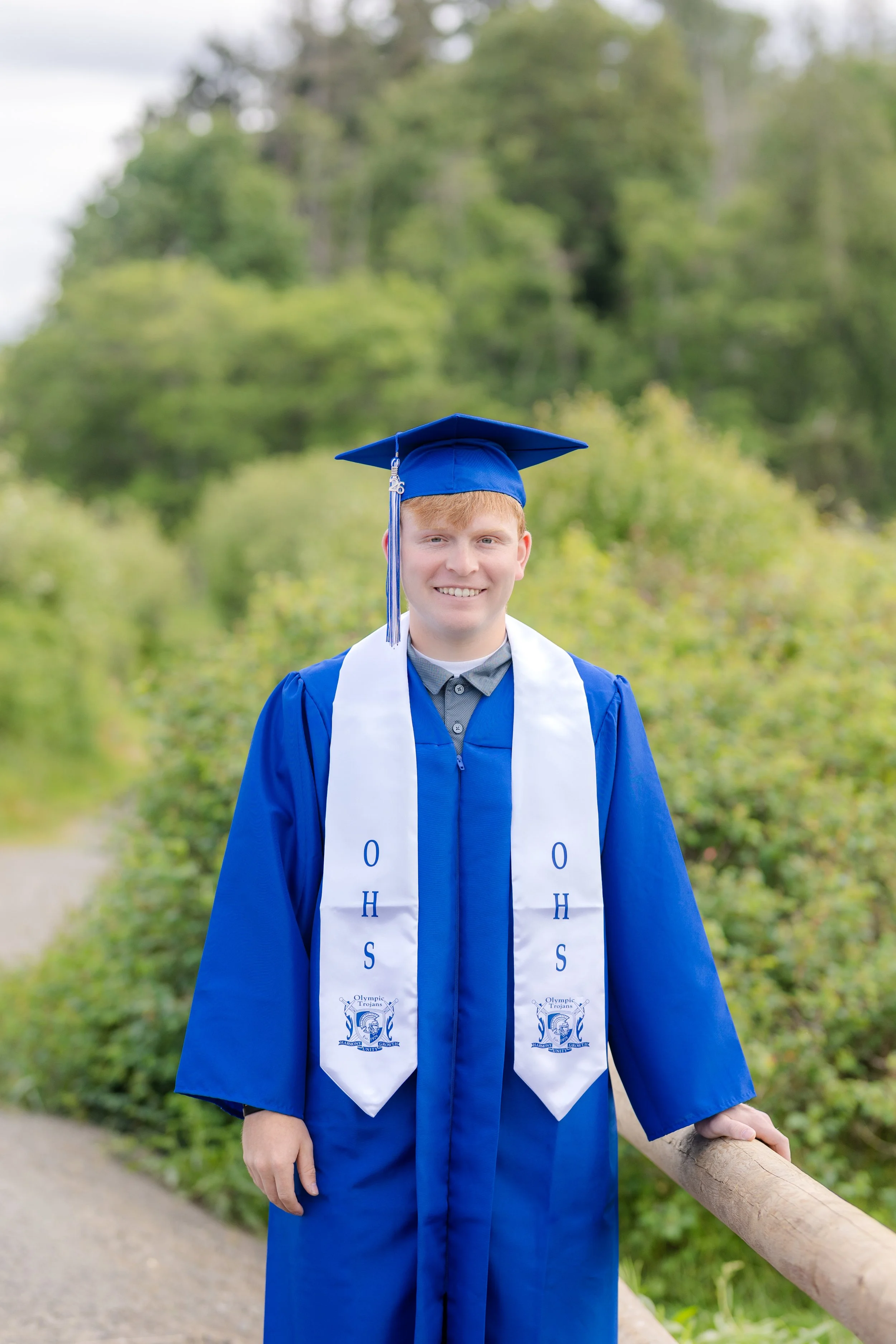 Olympic High School cap and gown picture