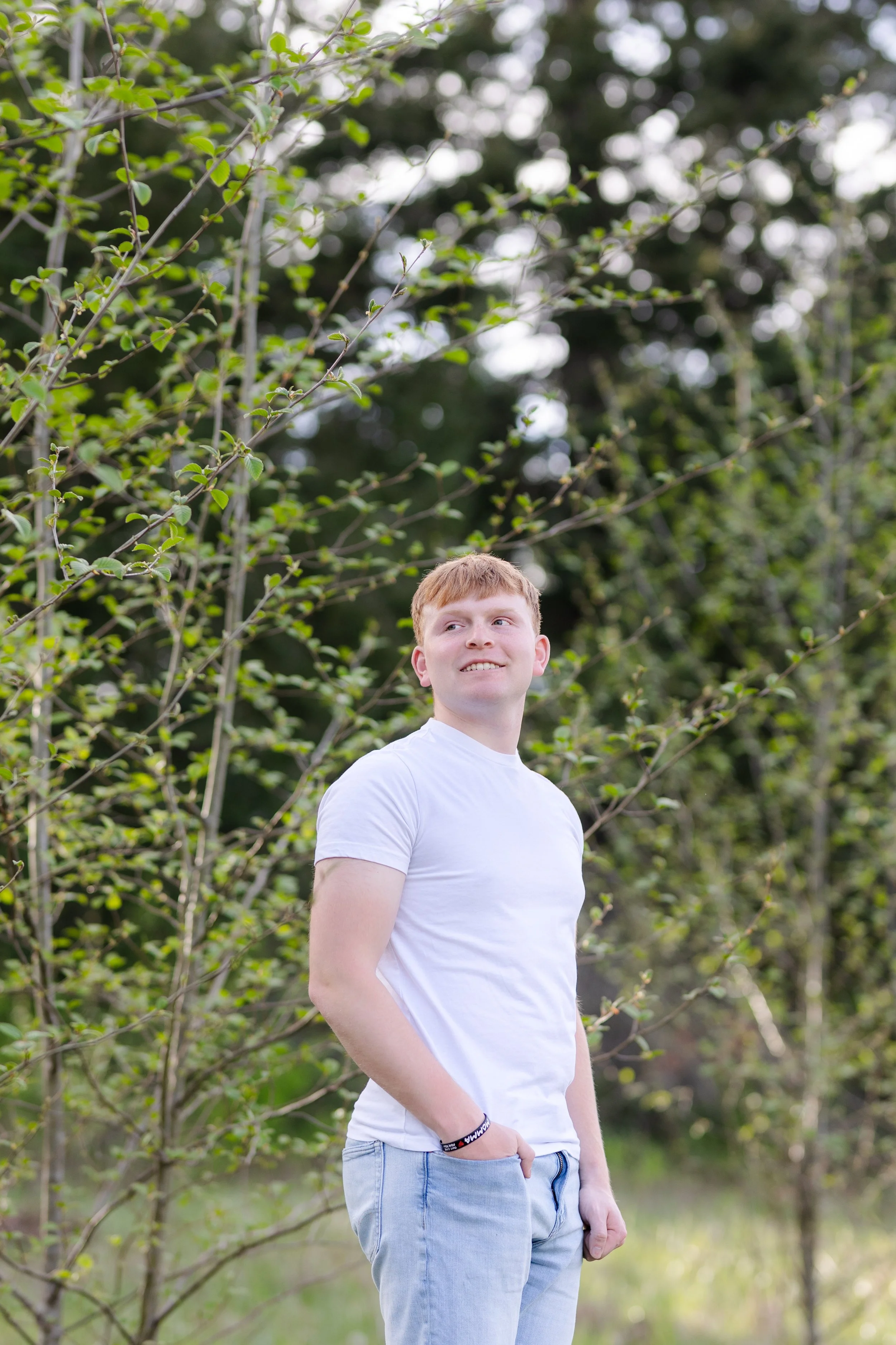 Senior photo of boy in Kitsap County, WA