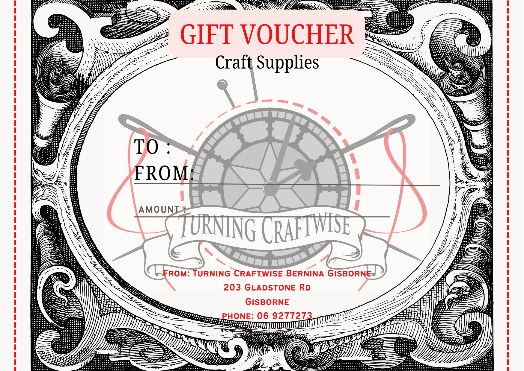 Violet Red Elegant Bow and Ribbon Gift Certificate .png