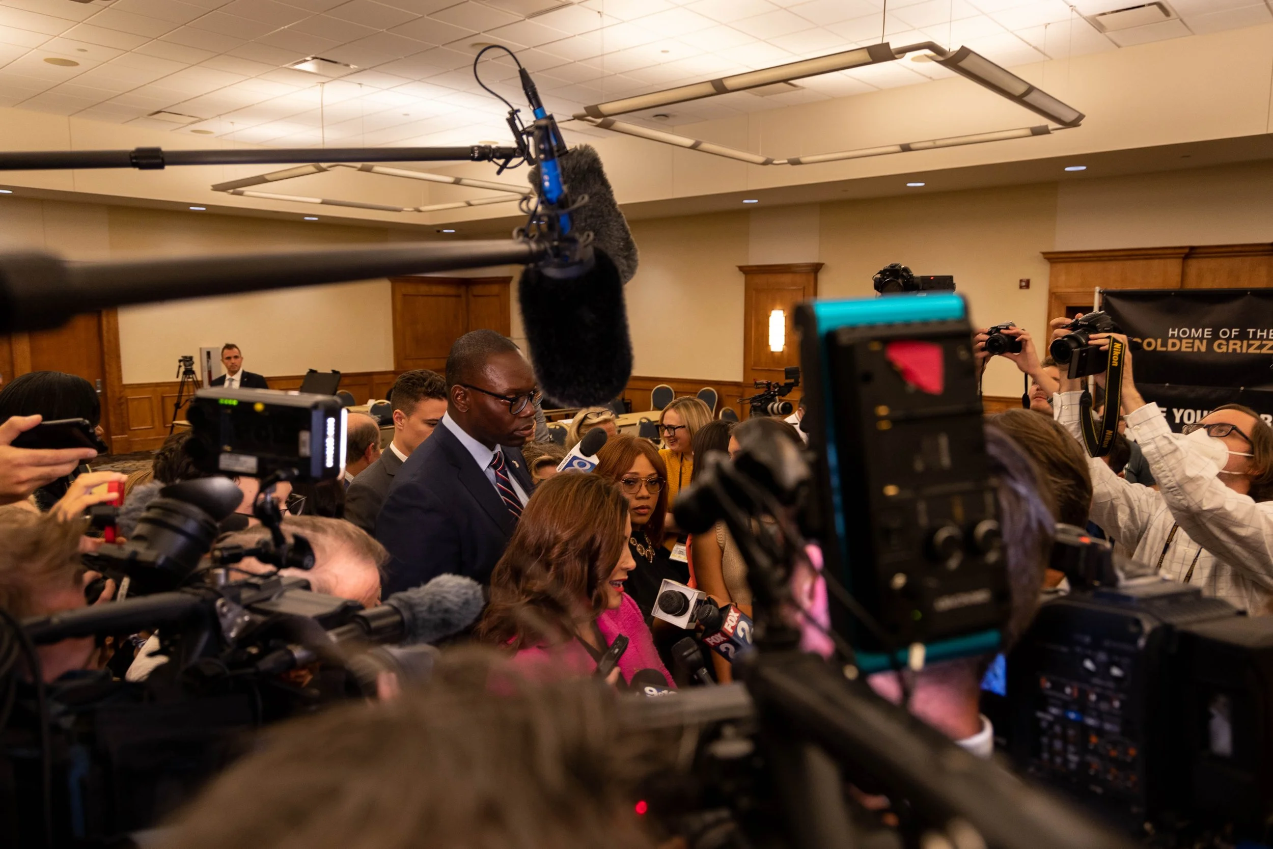 Michigan Governor Gretchen Whitmer after the second 2022 governor's debate. Sydney Hastings-Wilkins/The Michigan Daily