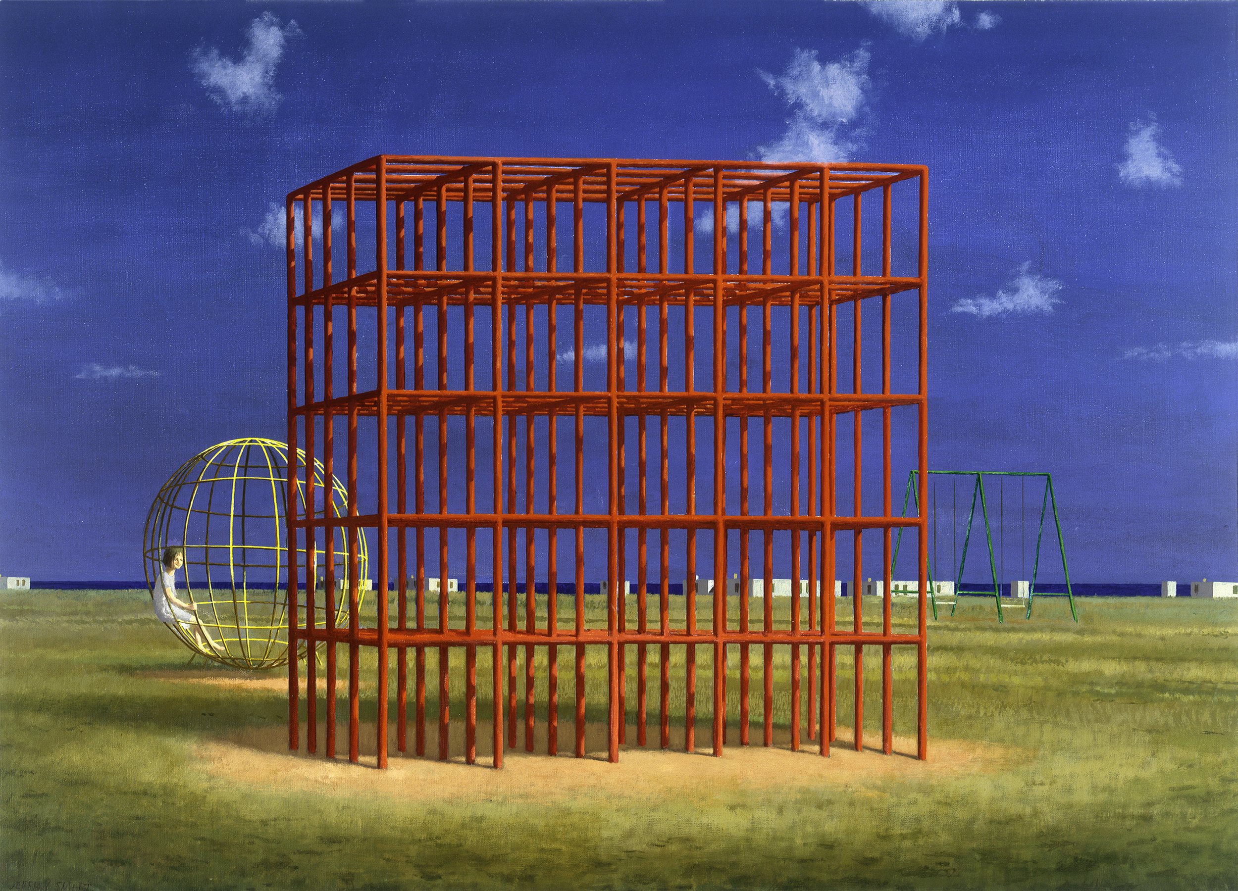Jeffrey Smart. Playground Mondragone, 1997