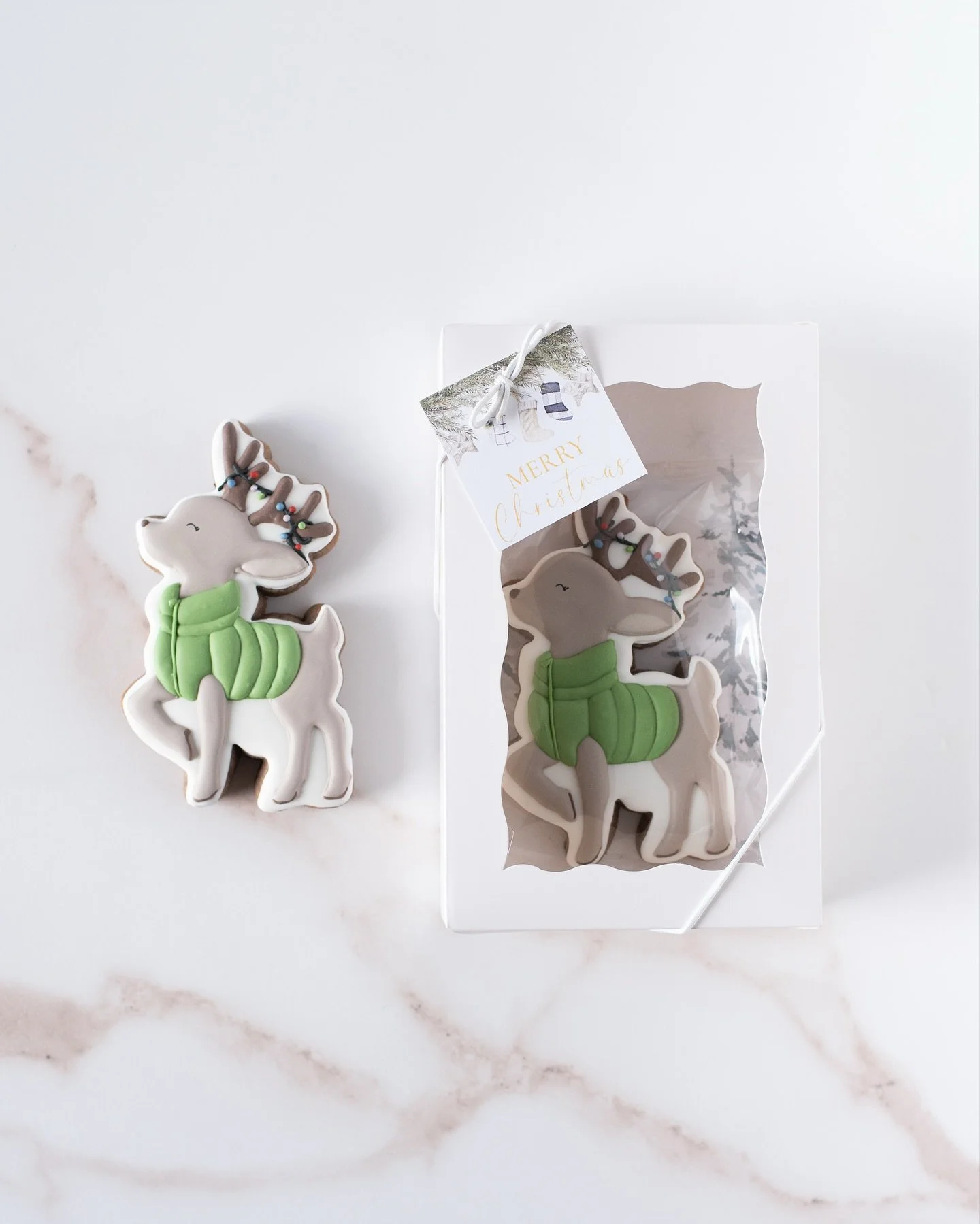 Christmas 2025 Sneak Peek #6 of 6: Puffy Prancer

What could be cuter than Prancer sporting a cozy puffer vest? This generously sized 4.5&rdquo; Cookies &amp; Cream cookie is as adorable as it is delicious. Each cookie is individually heat-sealed for