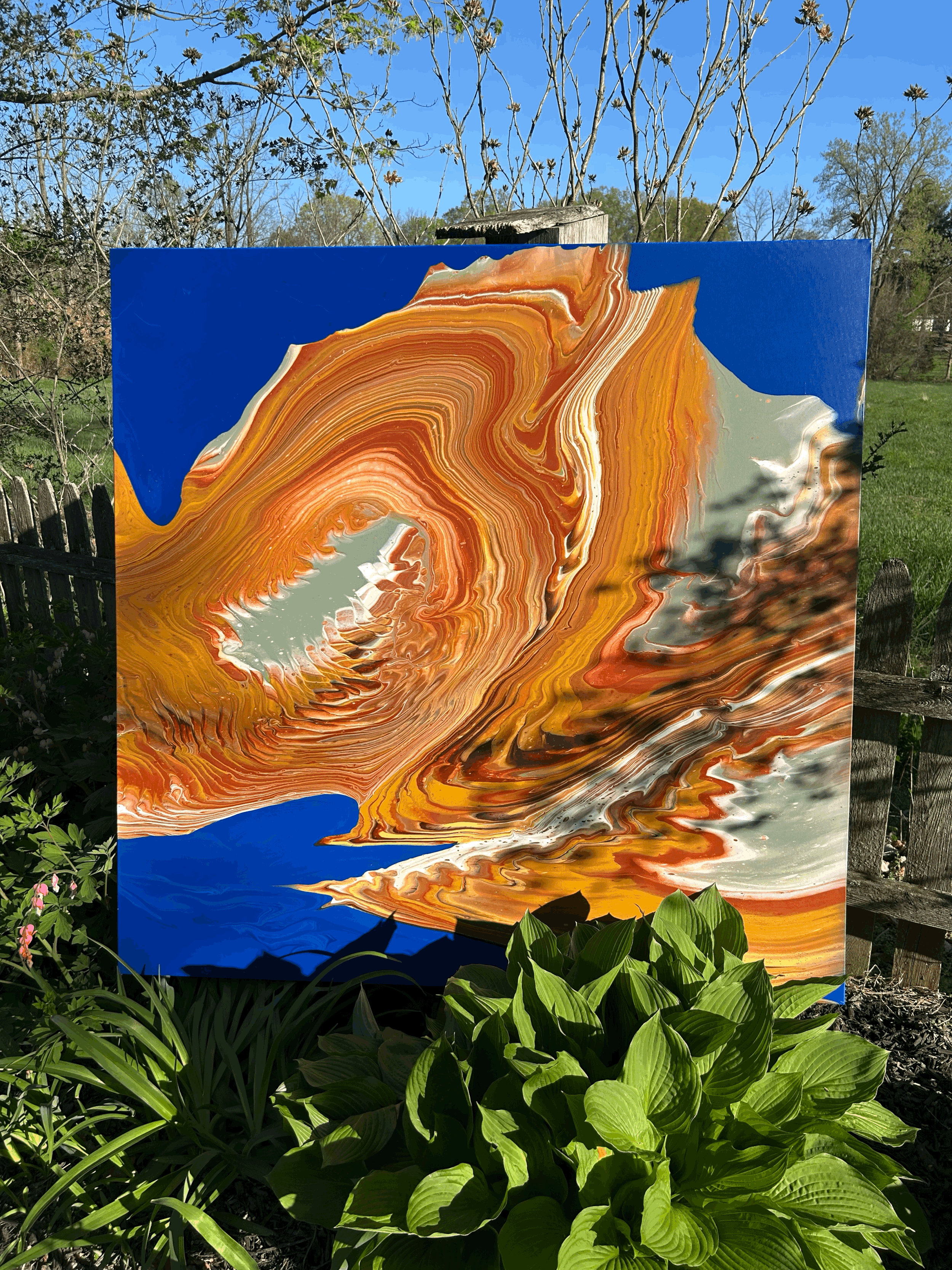 Acrylic on canvas 48 × 48 inches $5,000